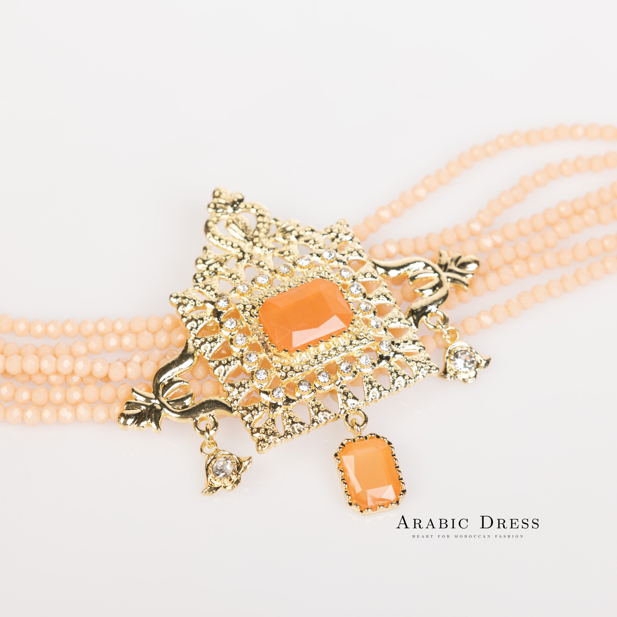 Salmon Youra Necklace set