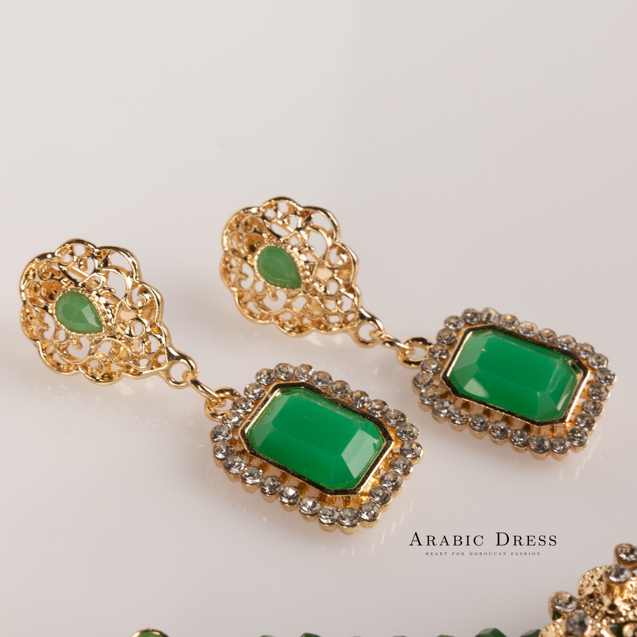 Nono pearl  green necklace set