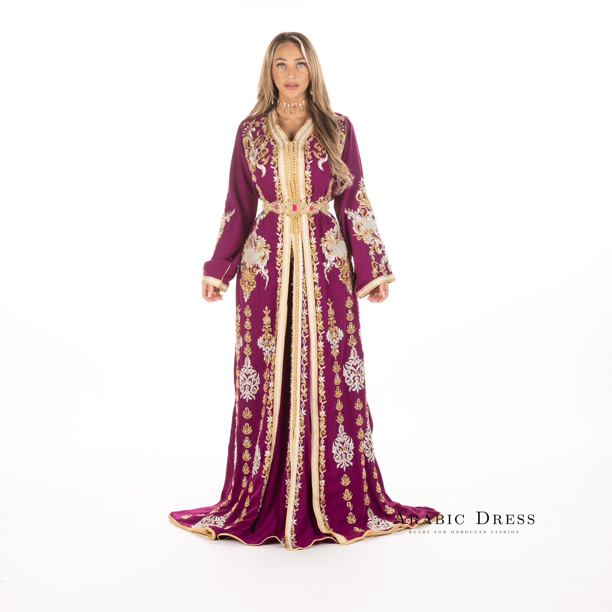 Caftan Louiza Magenta