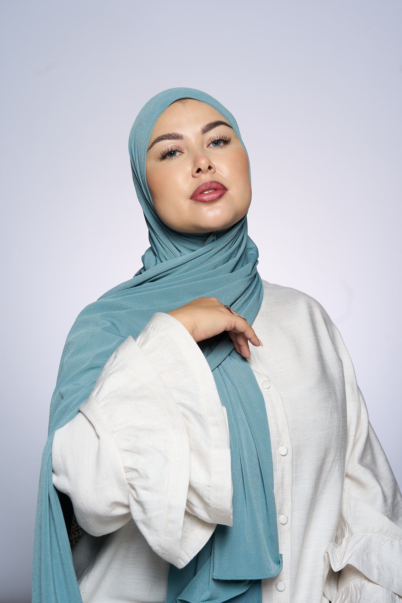 Premium Jersey Hijab Fin -  Stone