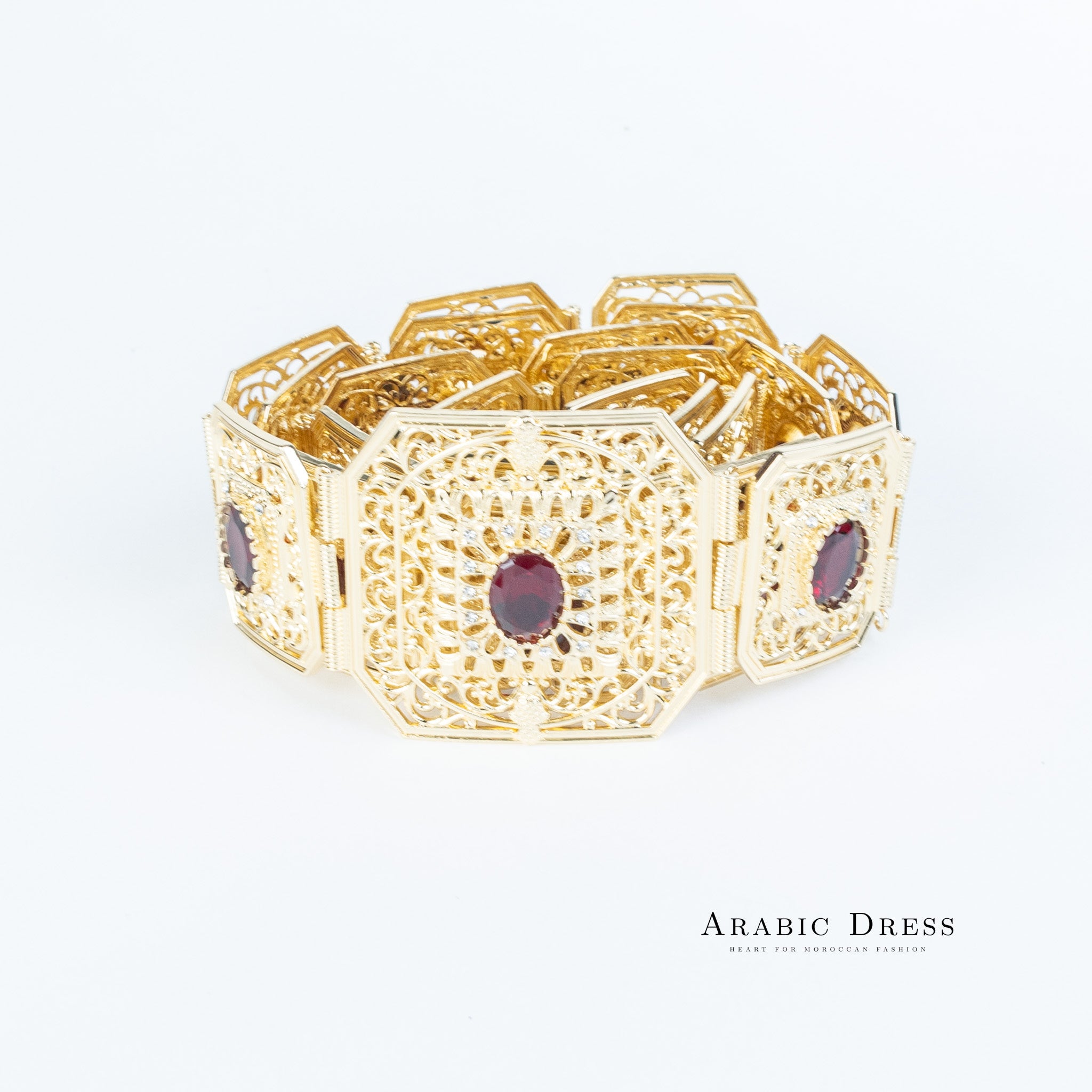 Micha Gold/Bordeaux Belt