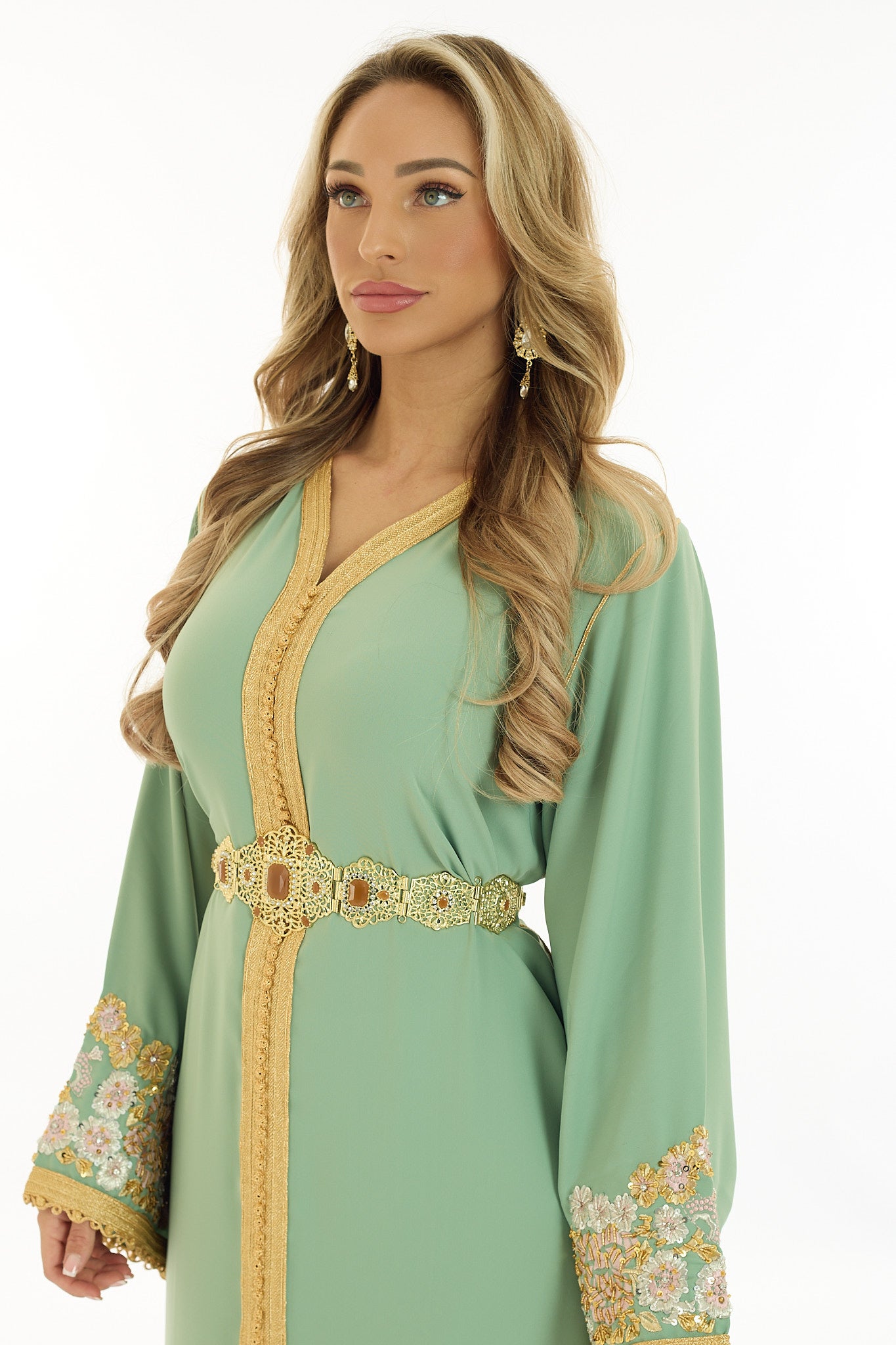 Caftan Zahra Darkseagreen