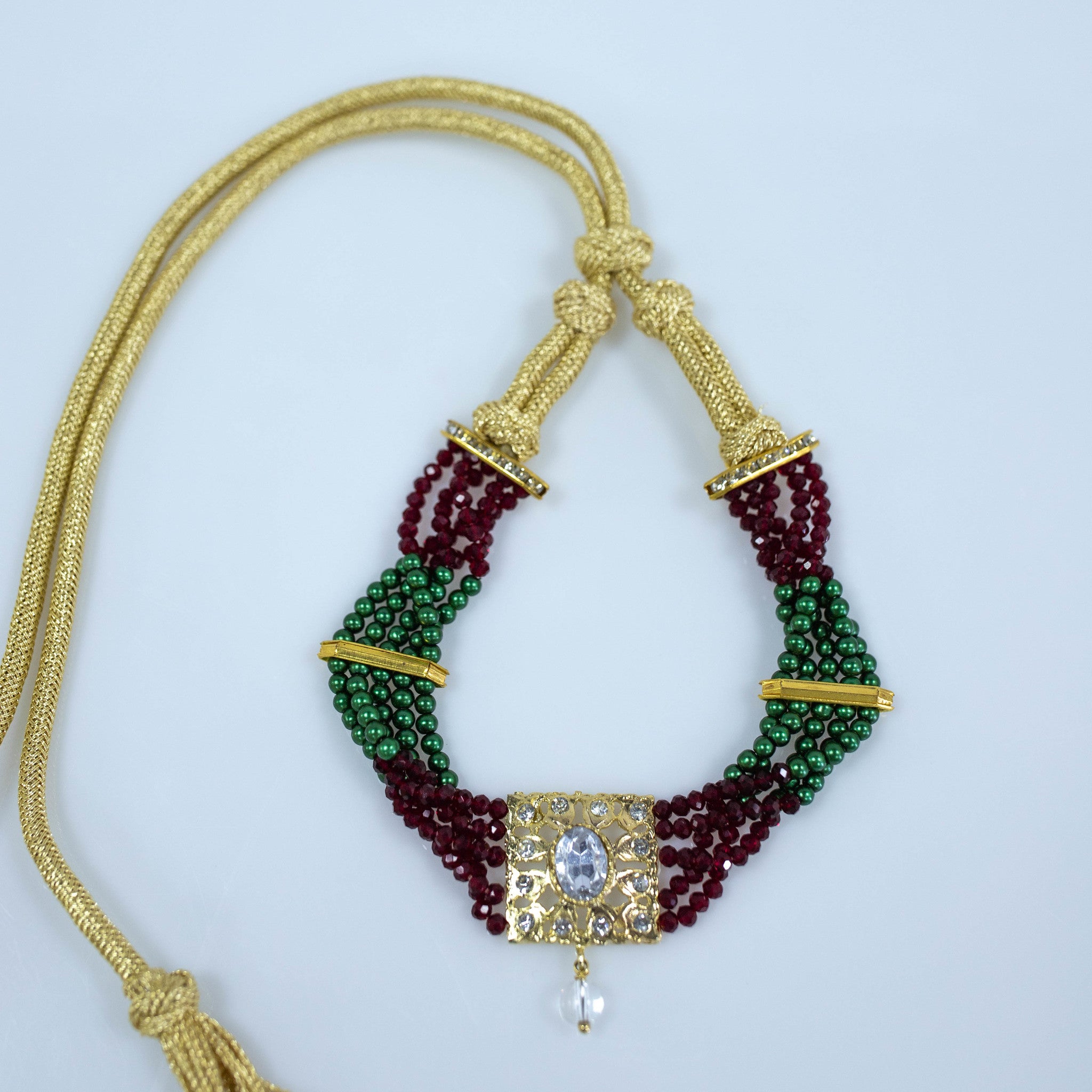 GREEN RED NECKLACE AMI