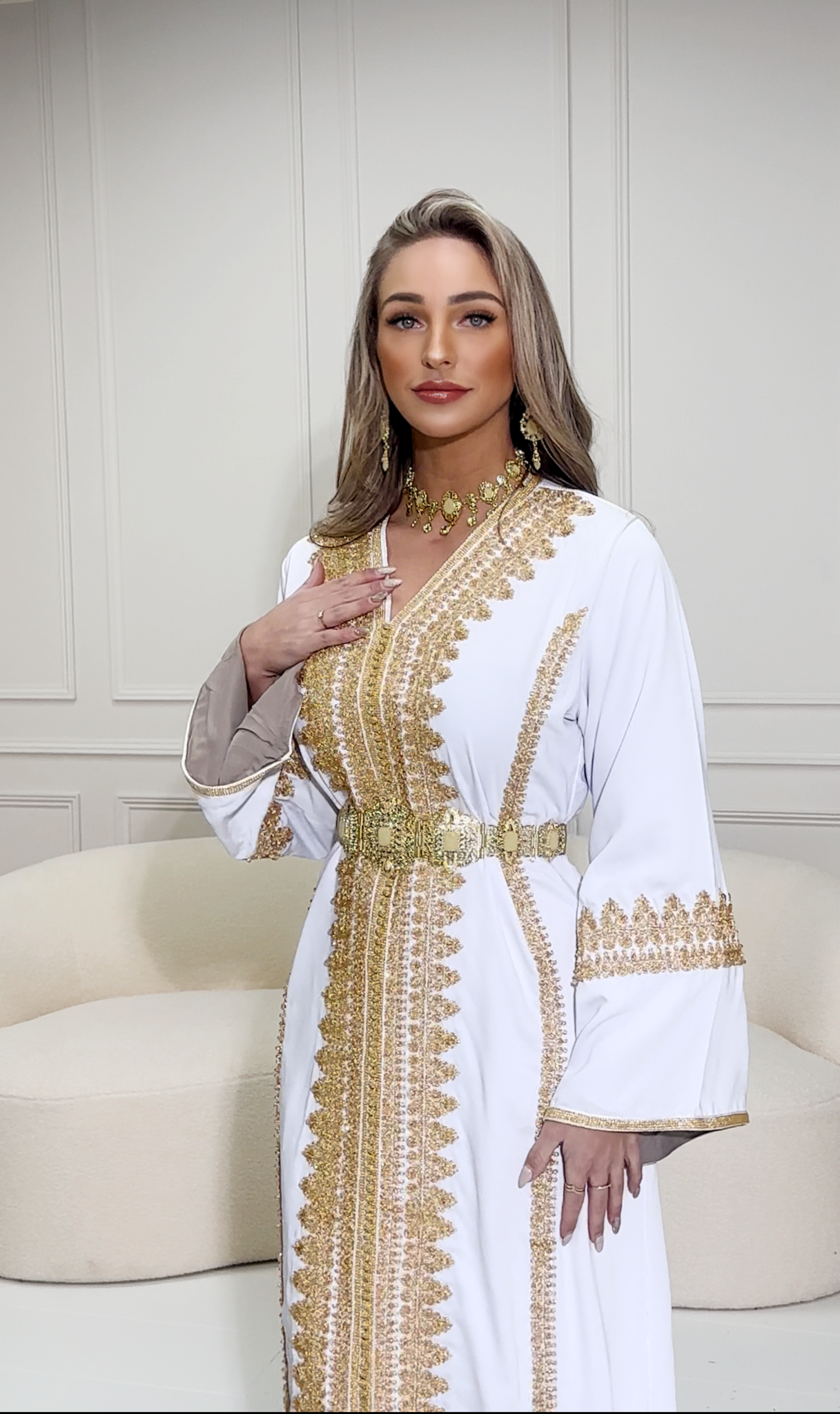 Caftan Sundus White