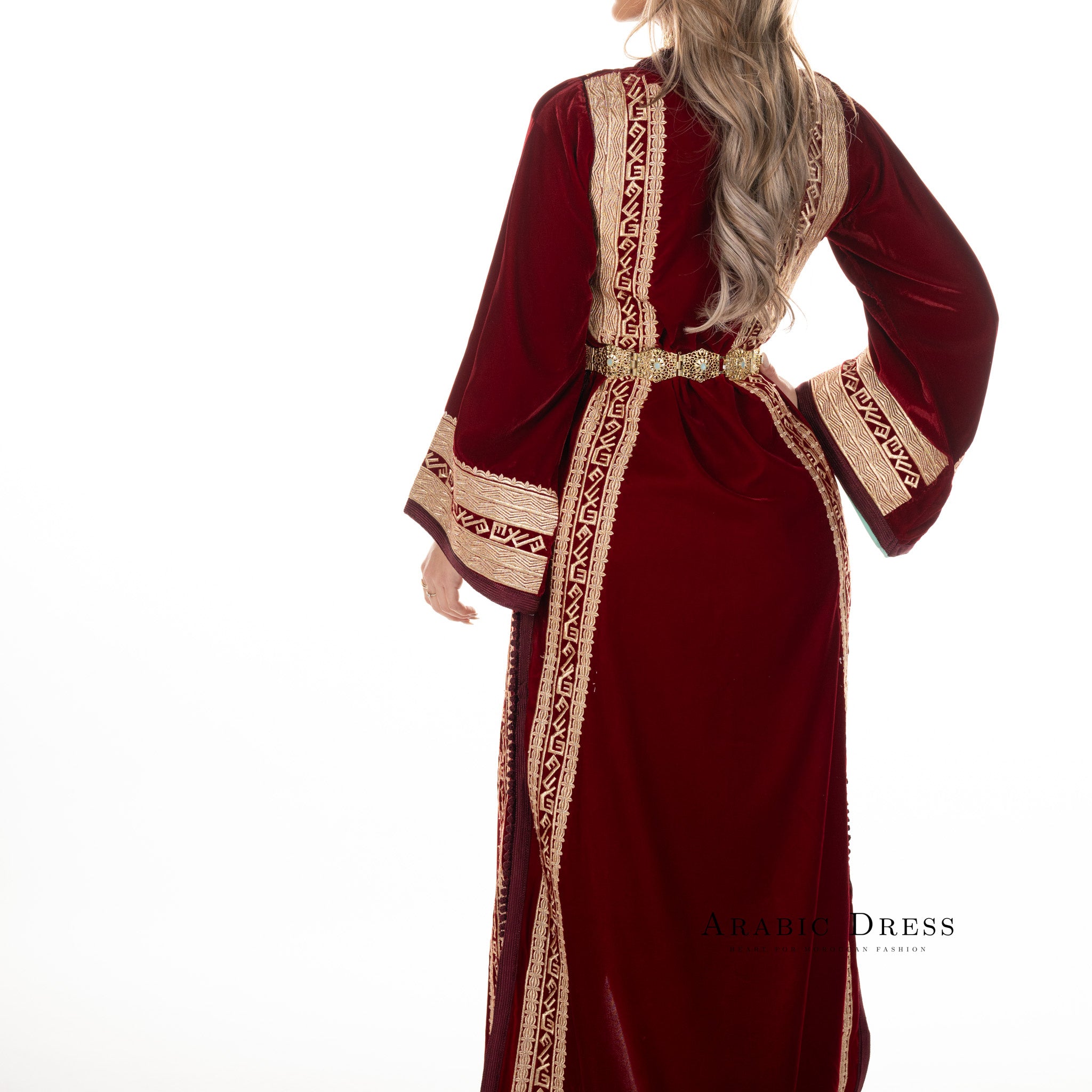 Caftan Romeisa Pomegrante