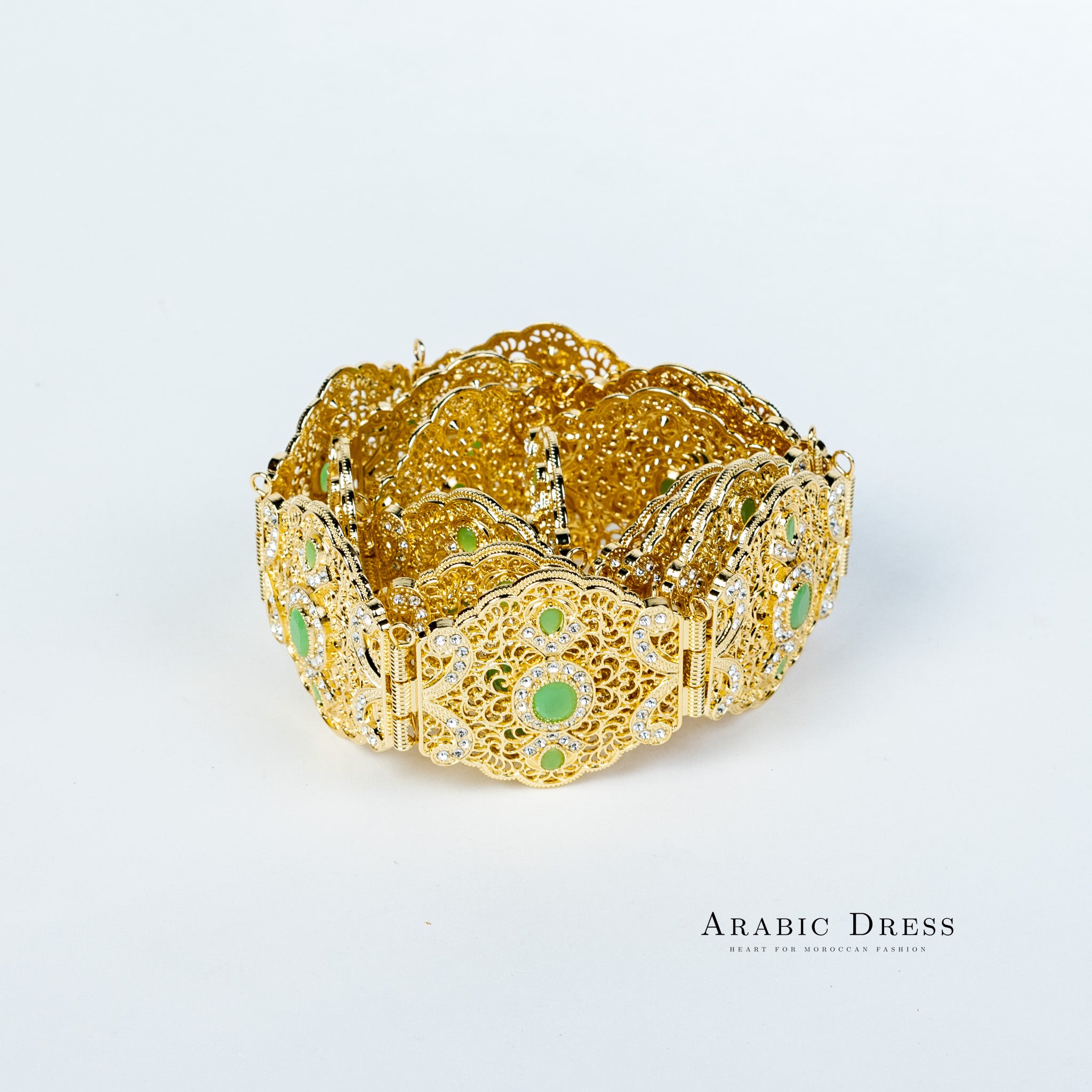 Ahri Gold/Mintgreen Belt