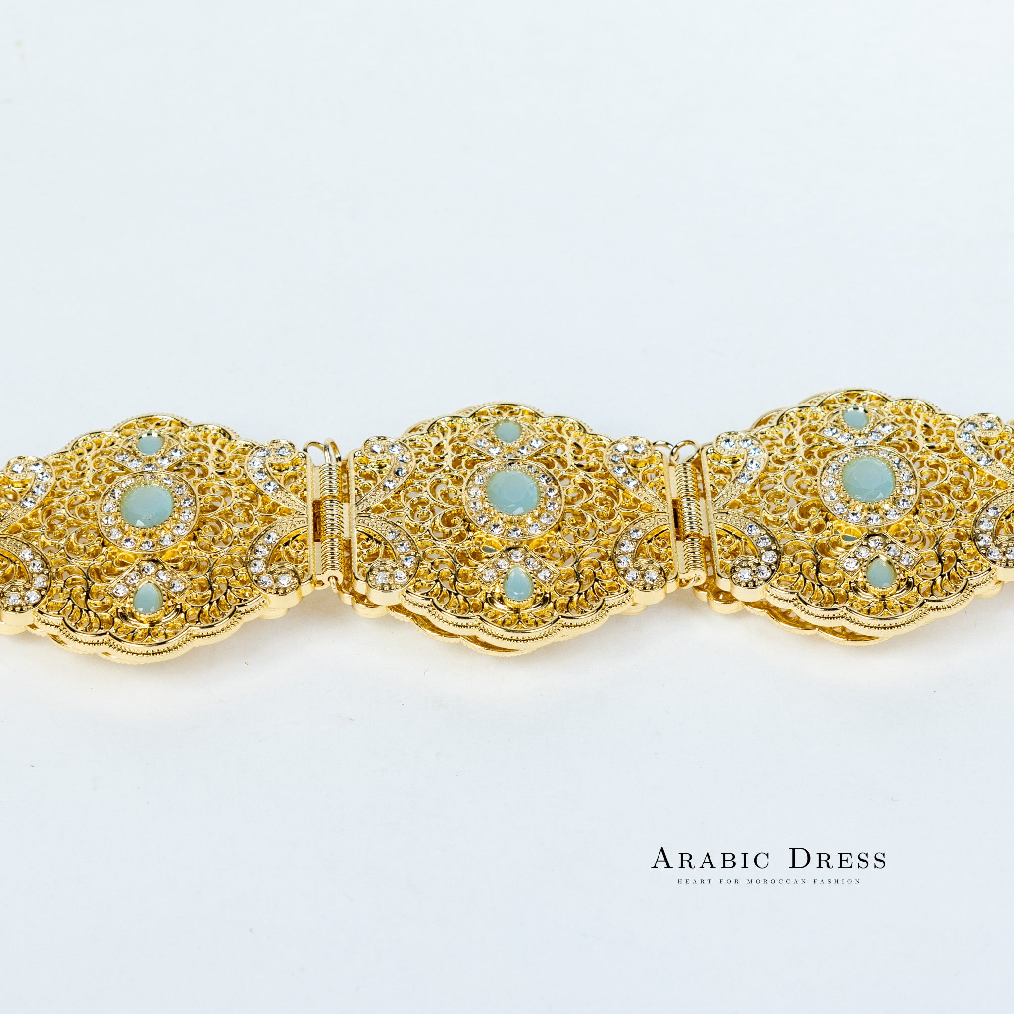 Ahri Gold/Turquoise Belt