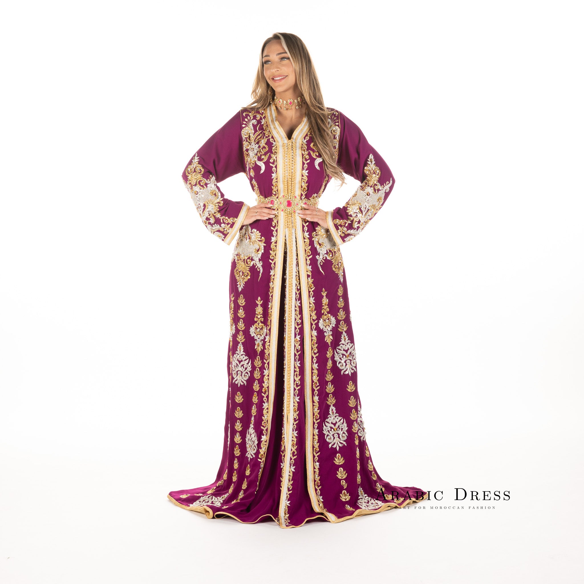 Caftan Louiza Magenta