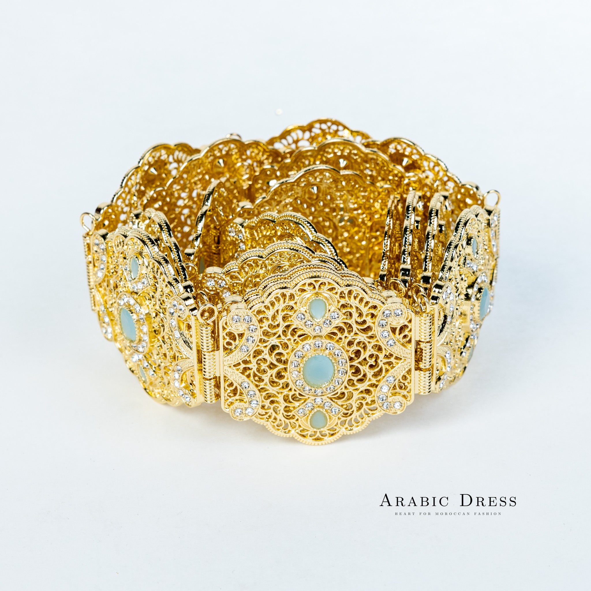 Ahri Gold/Turquoise Belt