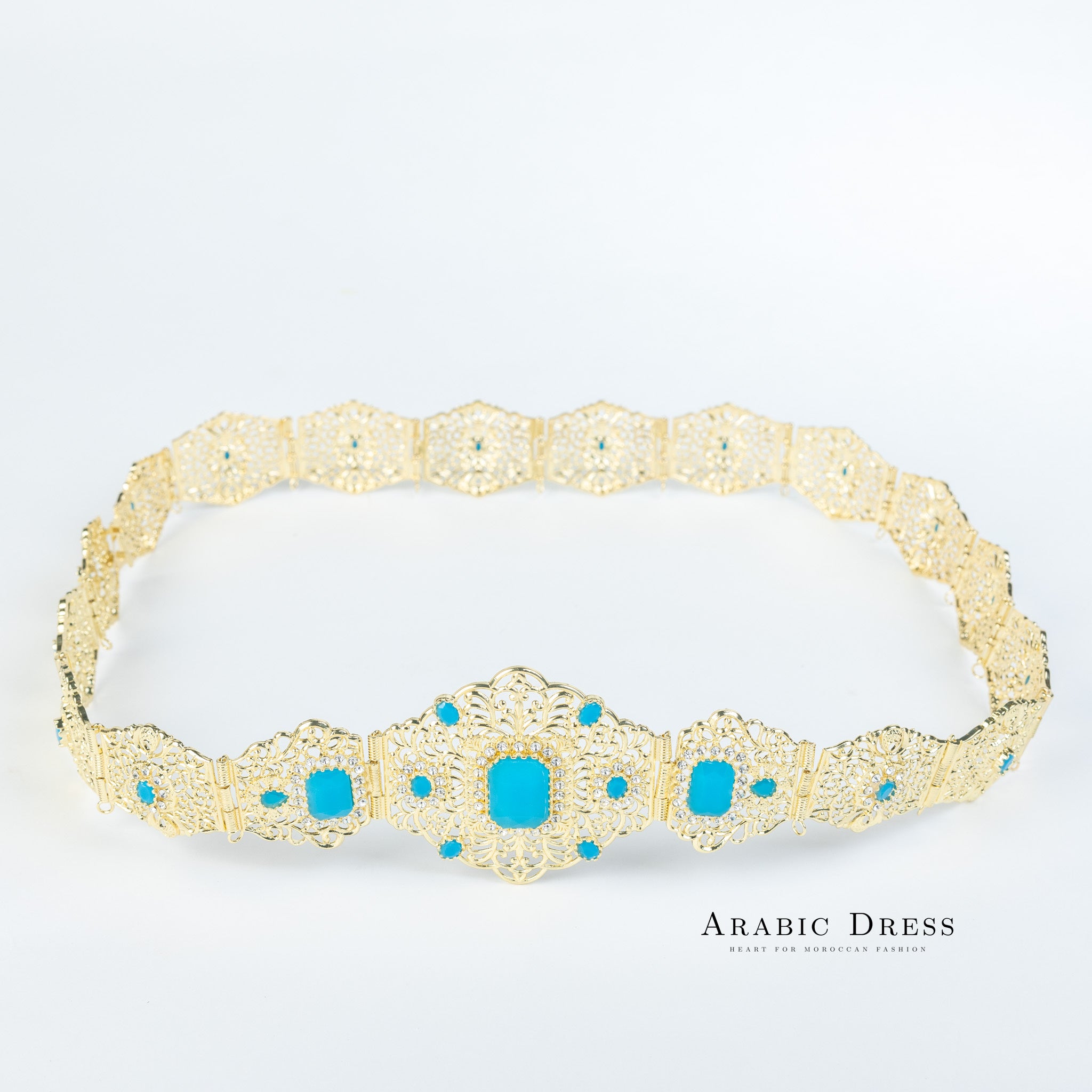 Bora Gold/Aquablue Belt