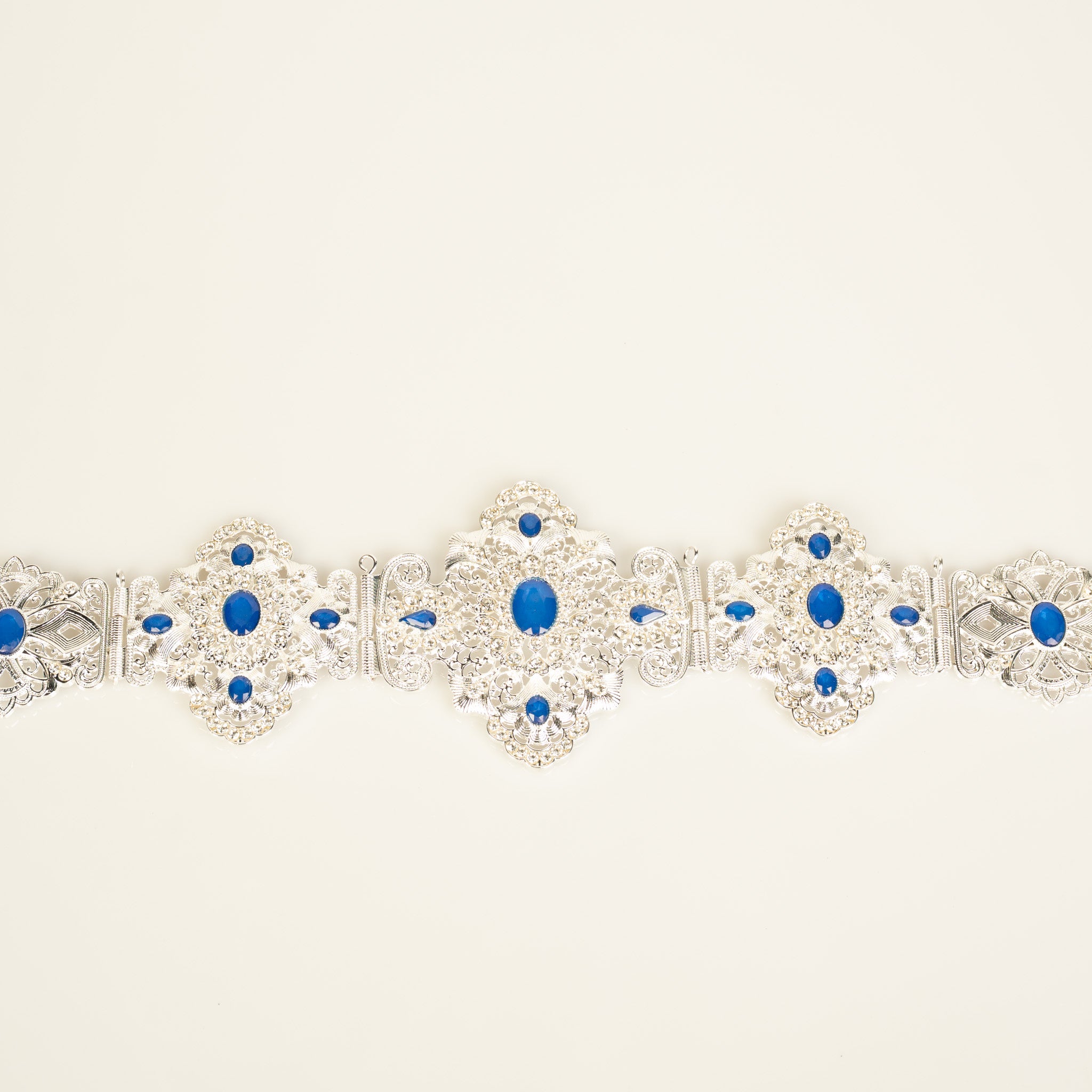 Zen  Silver / Royalblue Belt