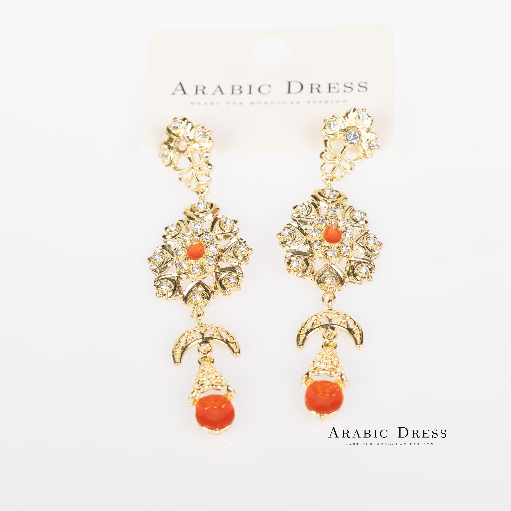 Orange Ora  Earrings