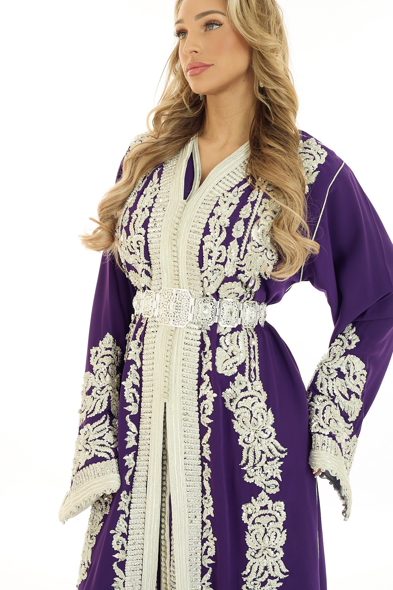Exclusieve Caftan Nima Purple