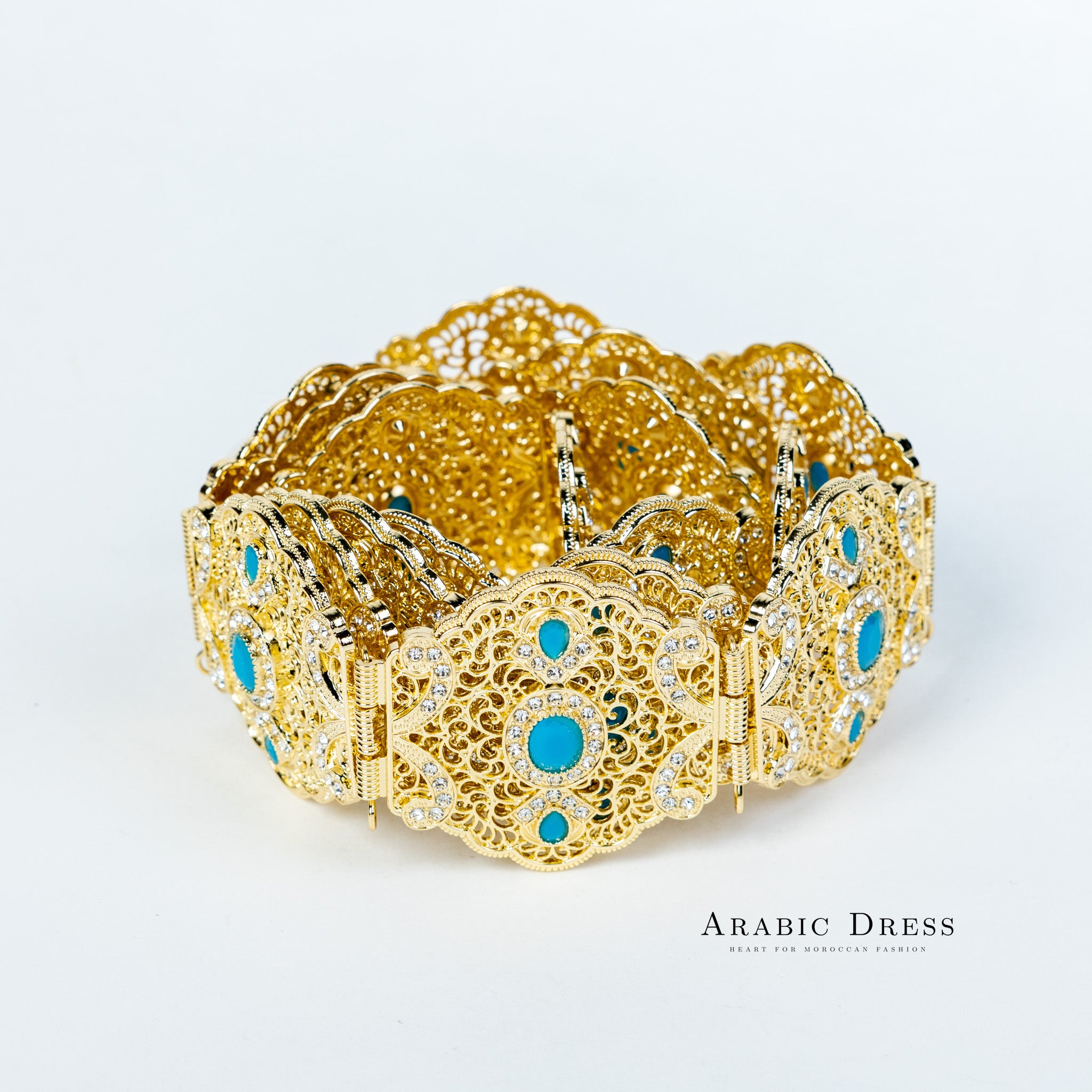 Ahri Gold/Aquablue Belt