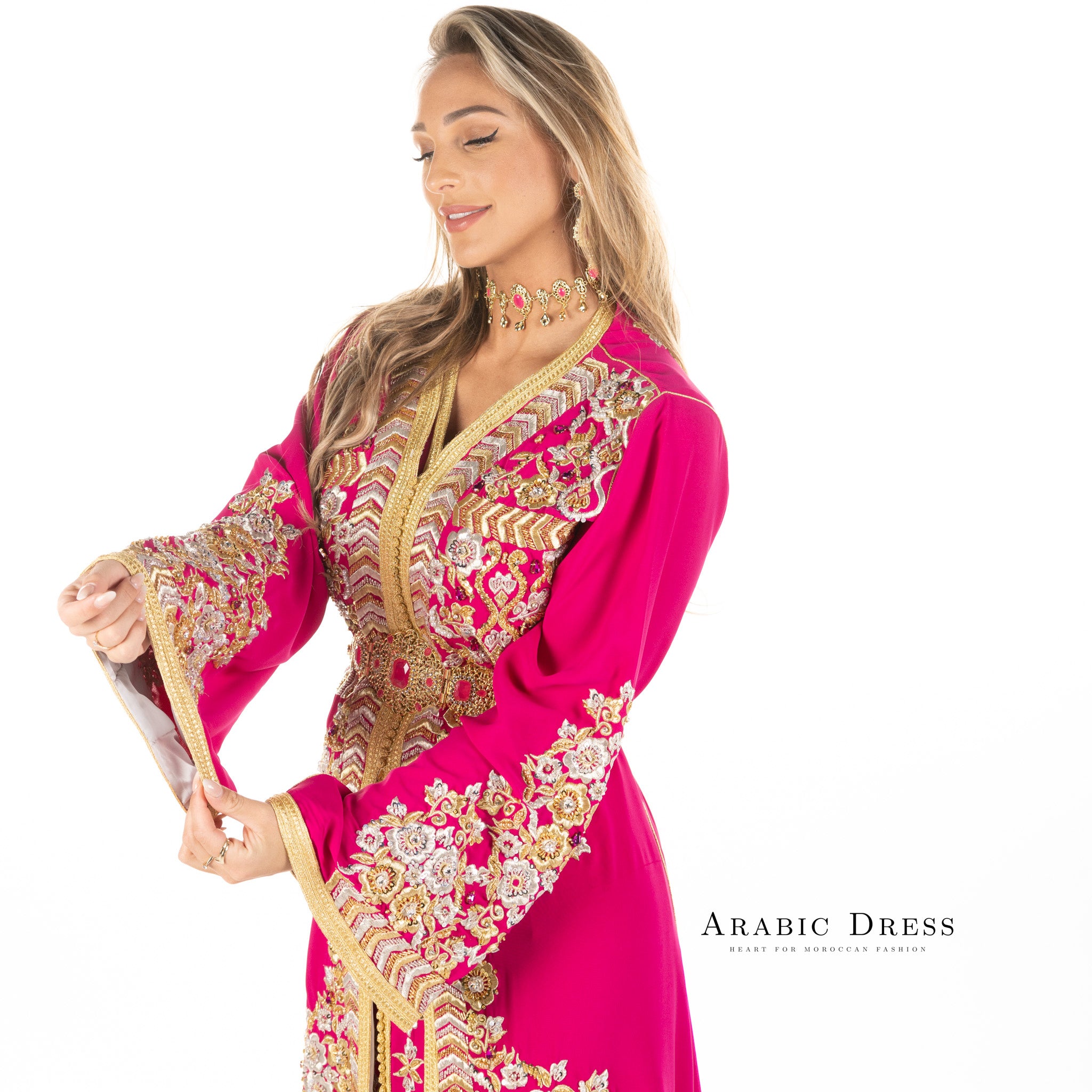Caftan Nisa Fuchsia
