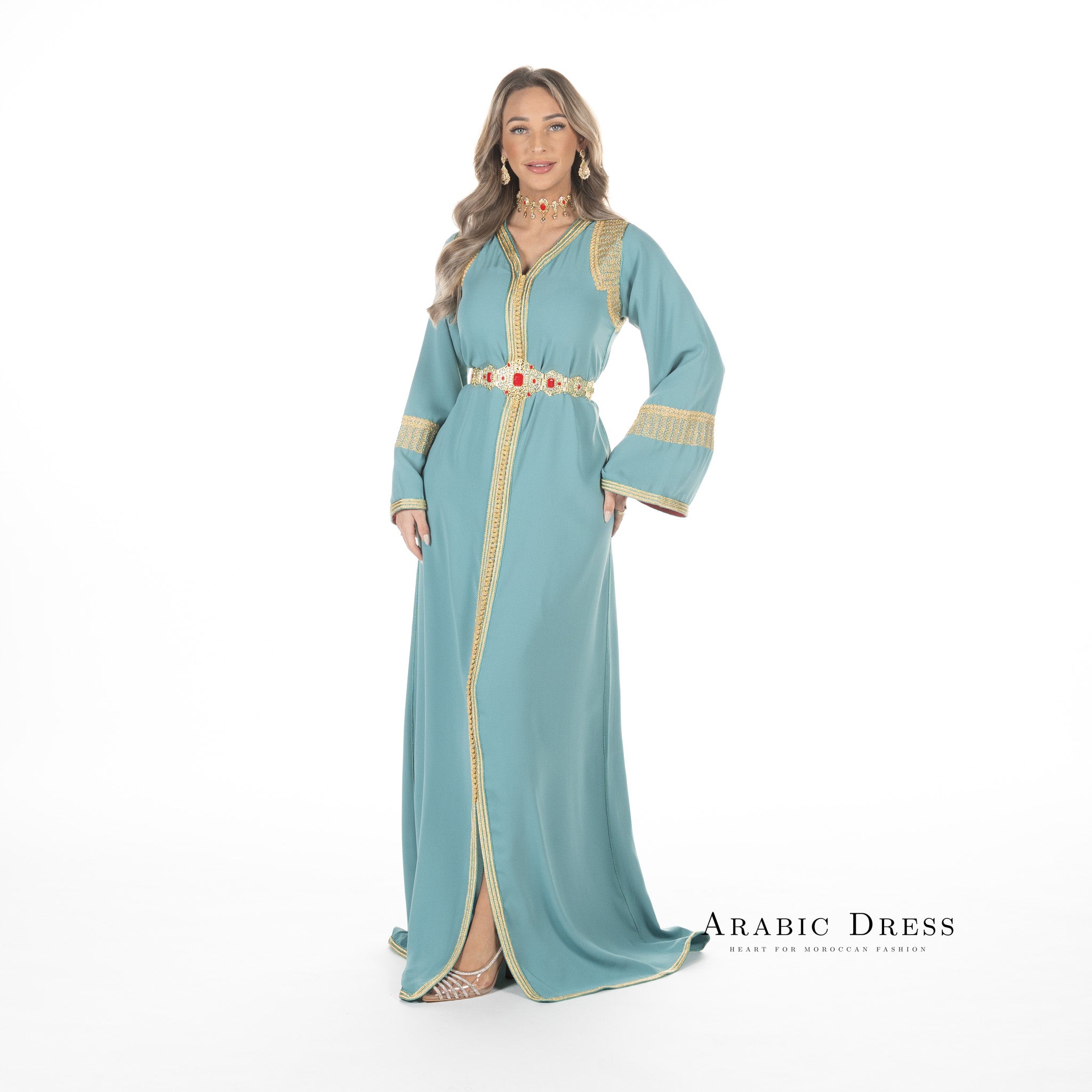 Caftan Hafsa Darkseagreen