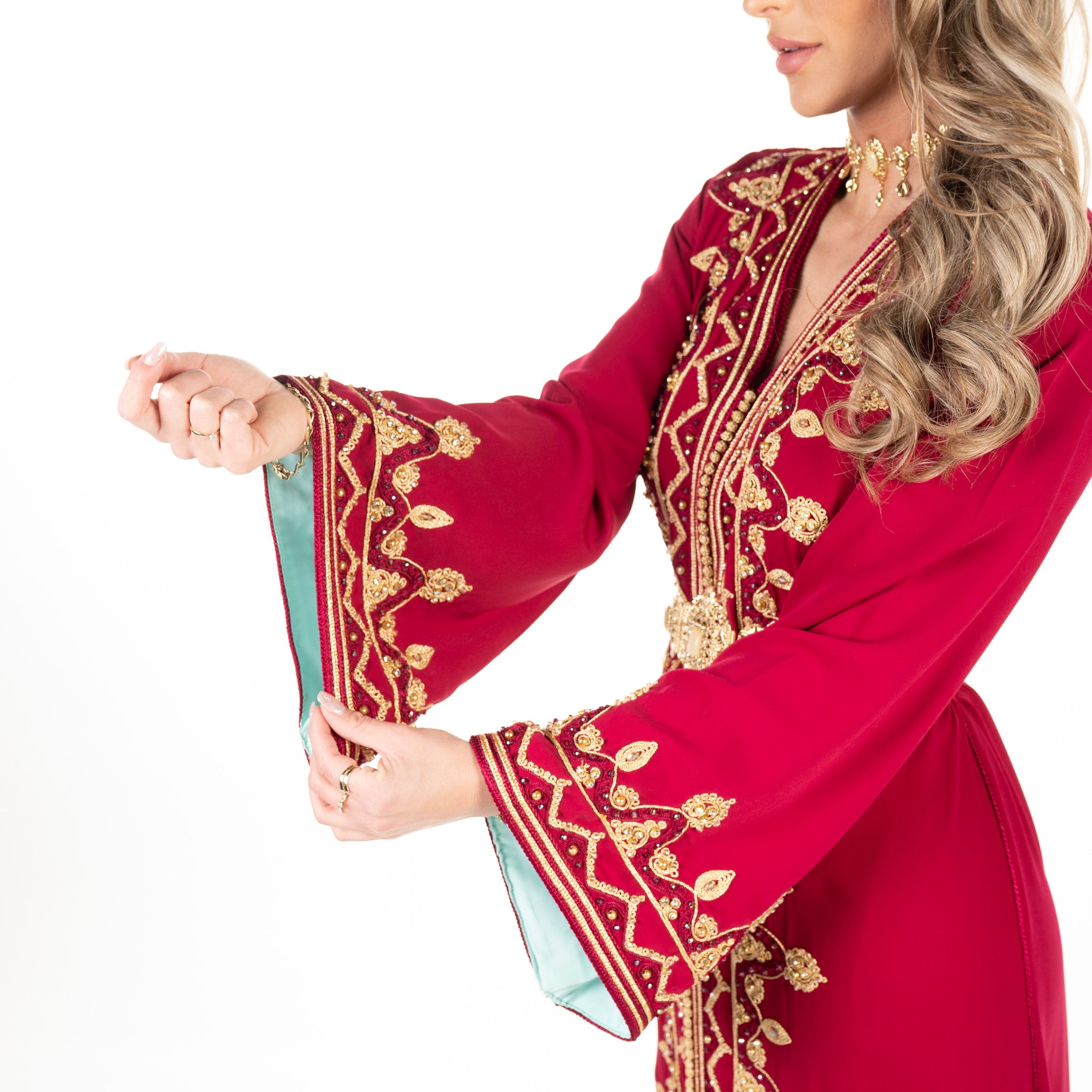 Caftan Sarina Pomegrante