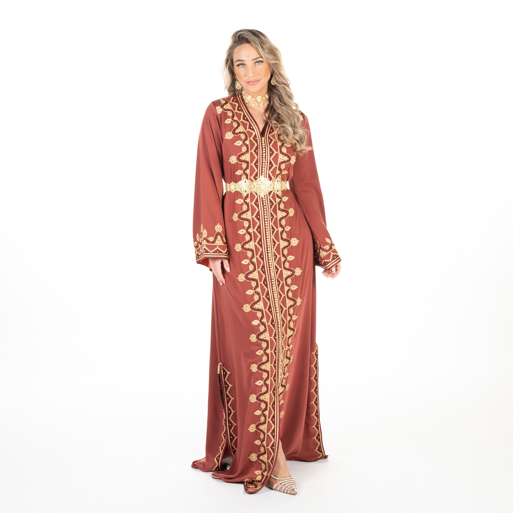 Caftan Sarina Dark Orange