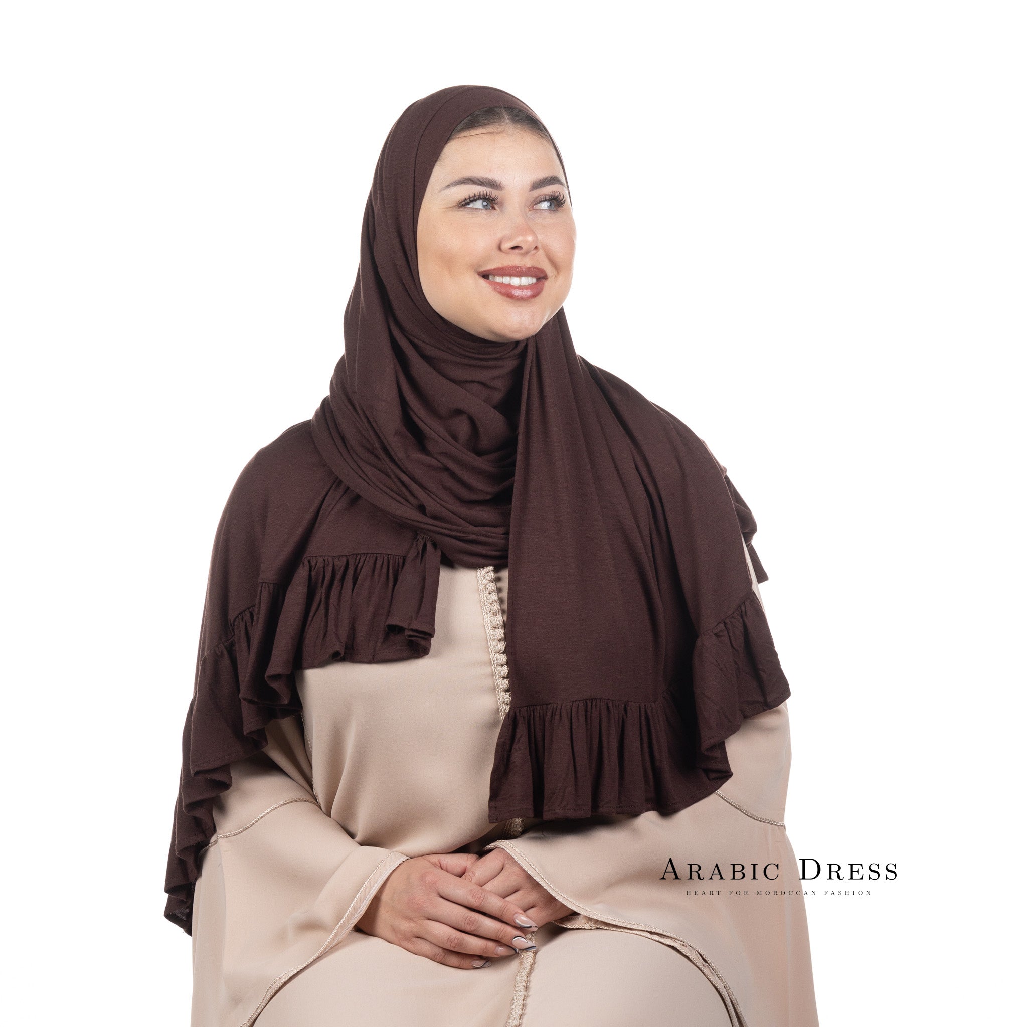 Jersey Hijab Luna old Burgundy