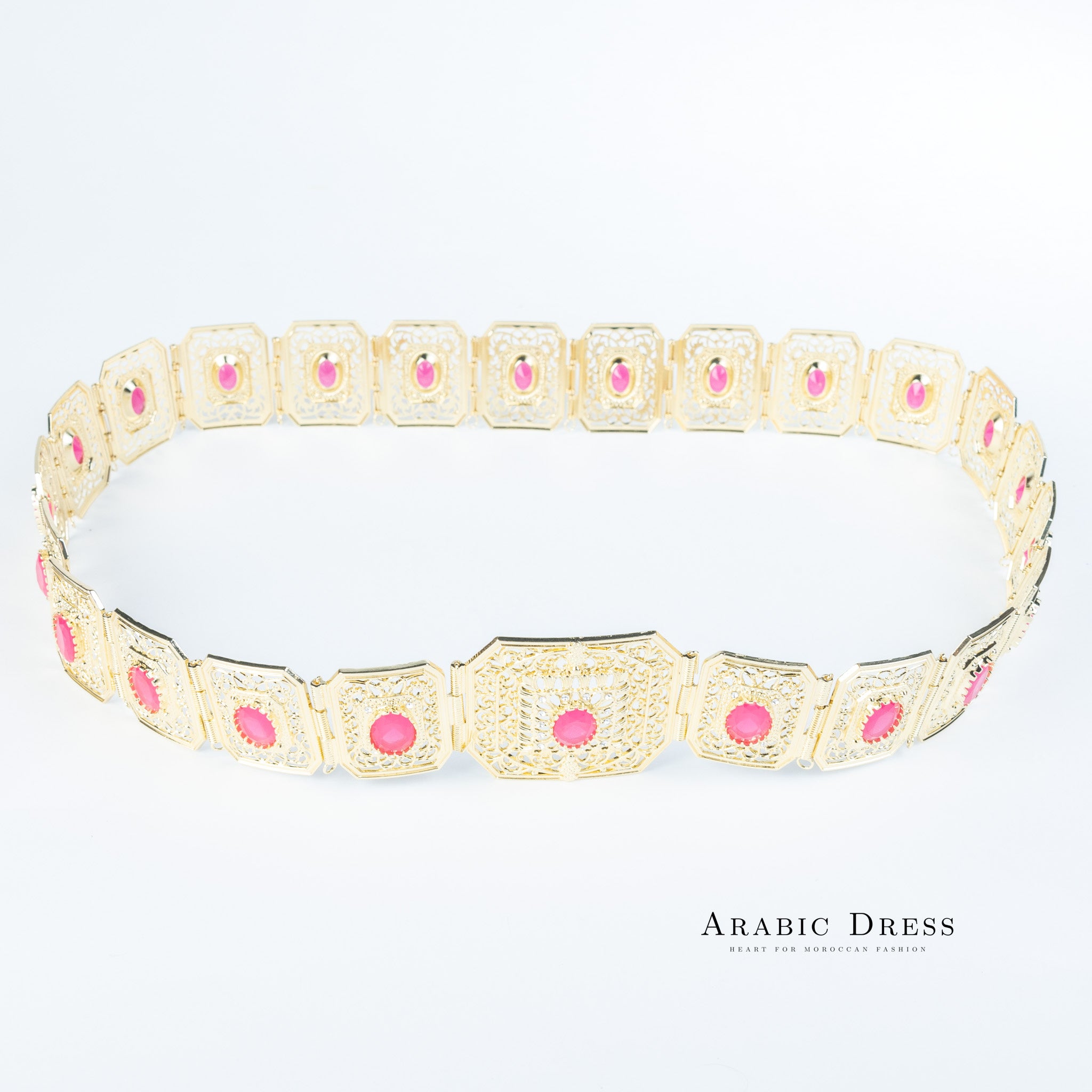 Micha Gold/Fuchsia Belt