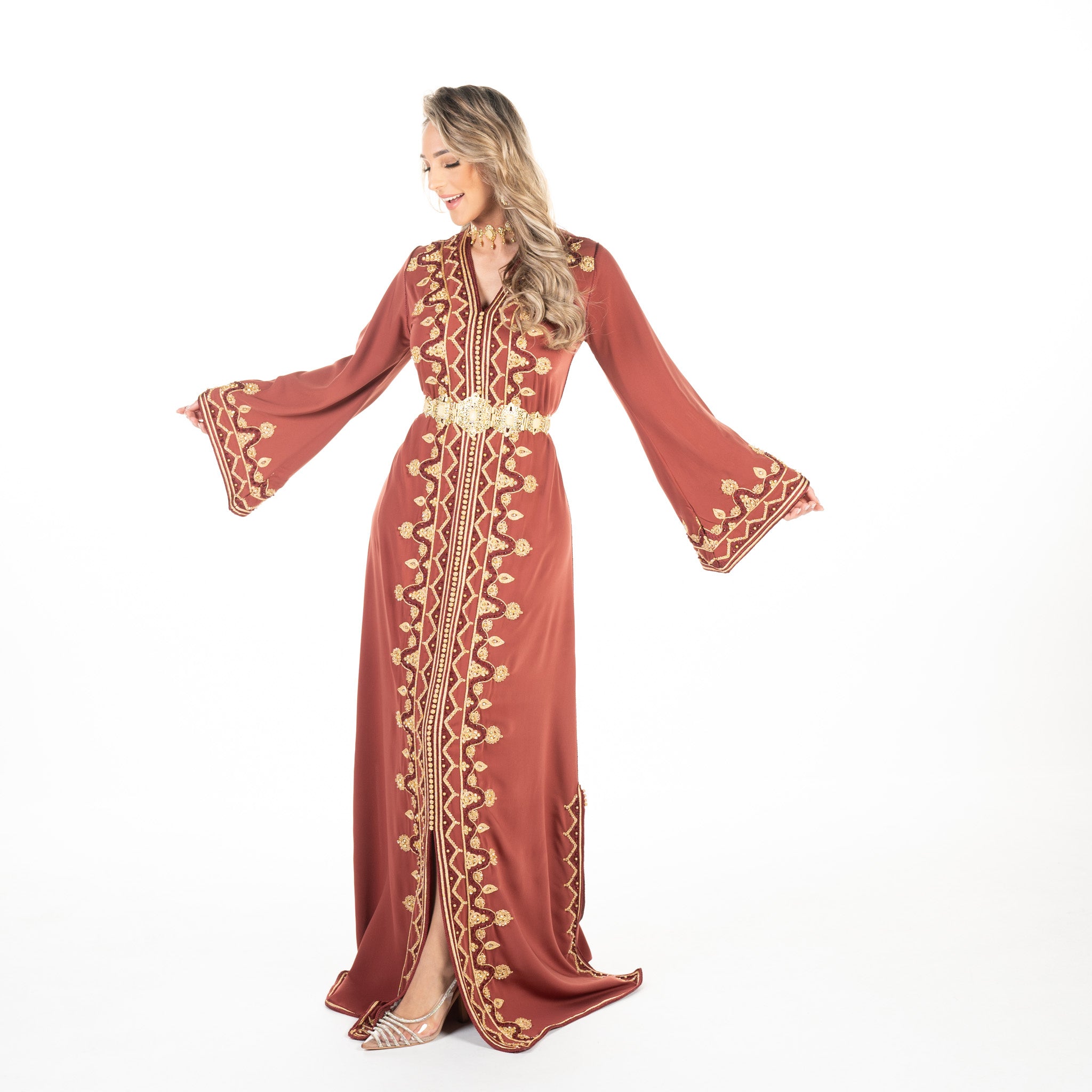 Caftan Sarina Dark Orange