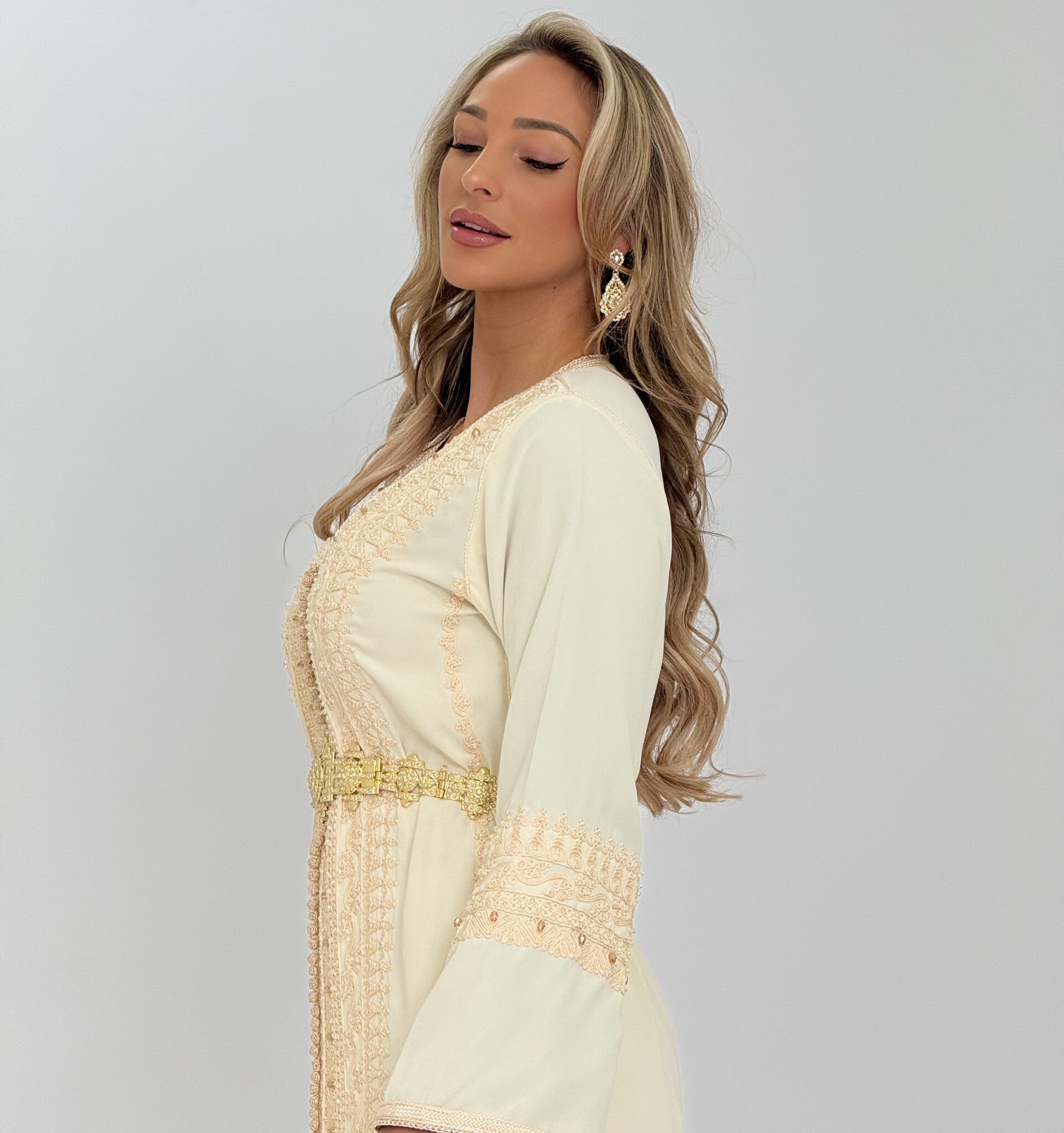Caftan Lamyae  Cream