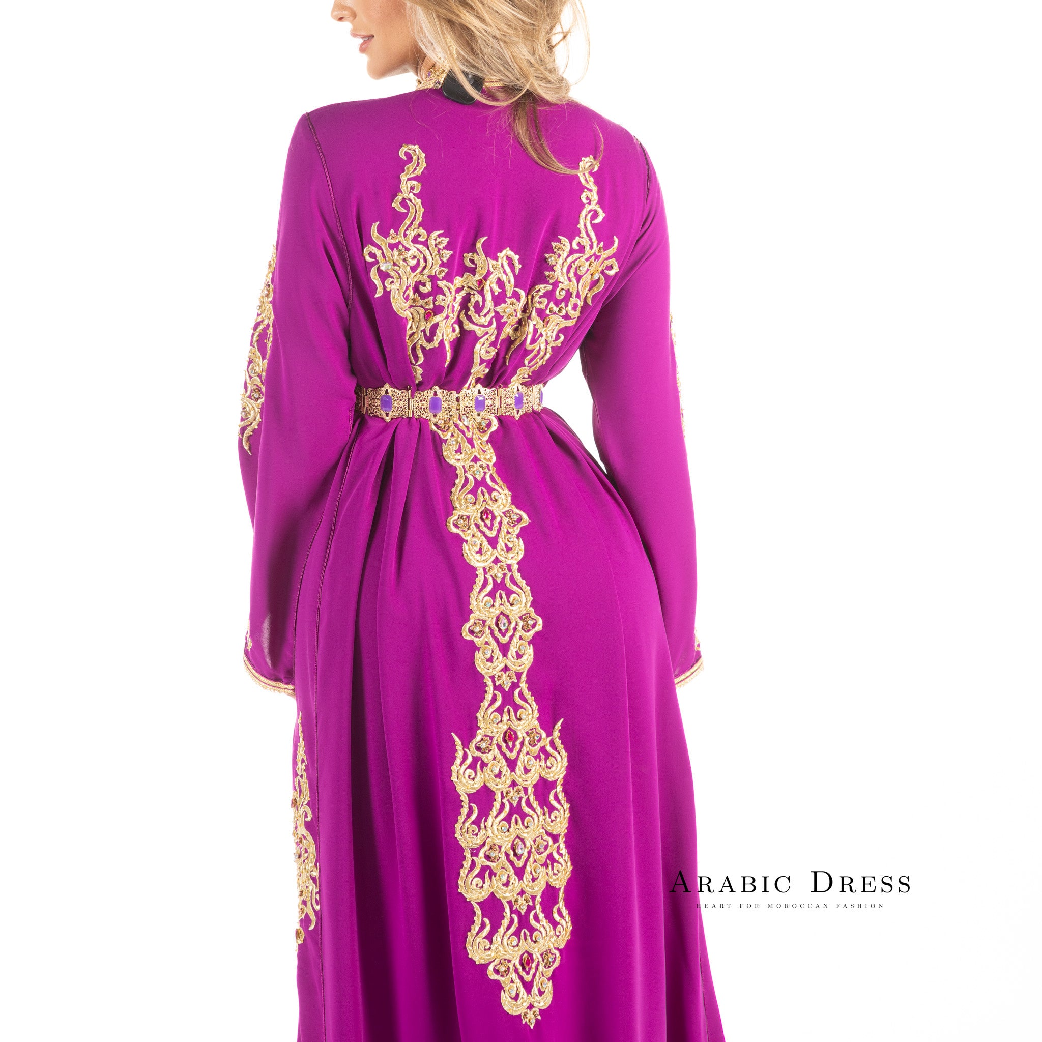 Caftan razane magenta