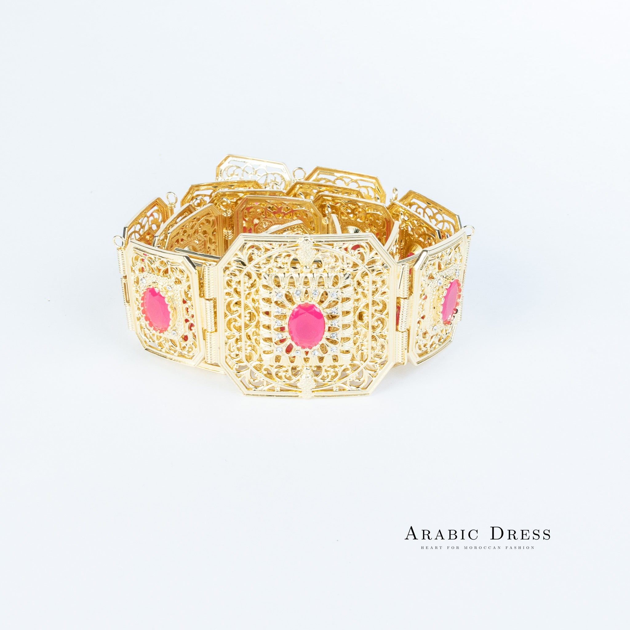 Micha Gold/Fuchsia Belt