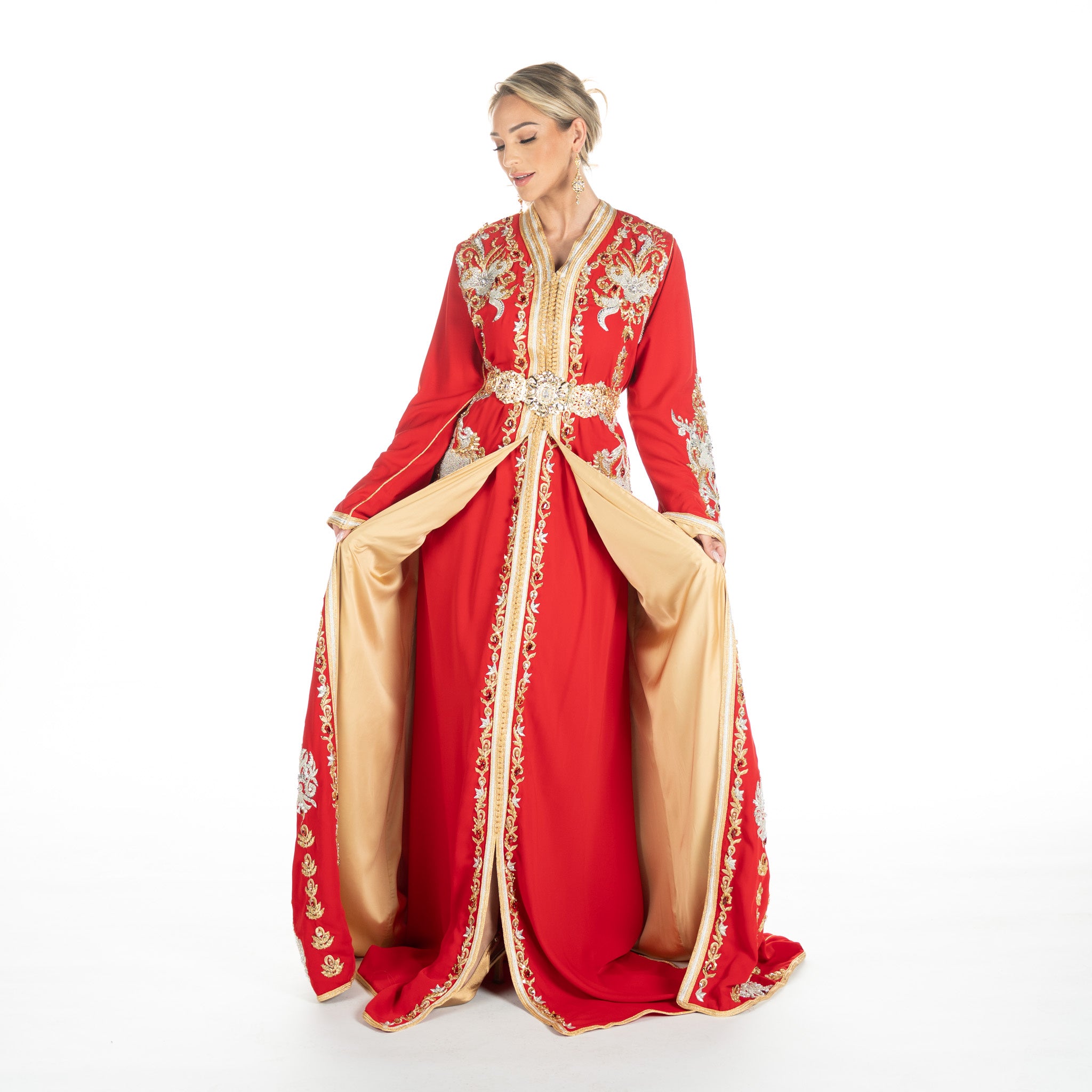 Exclusieve Caftan Nour Red