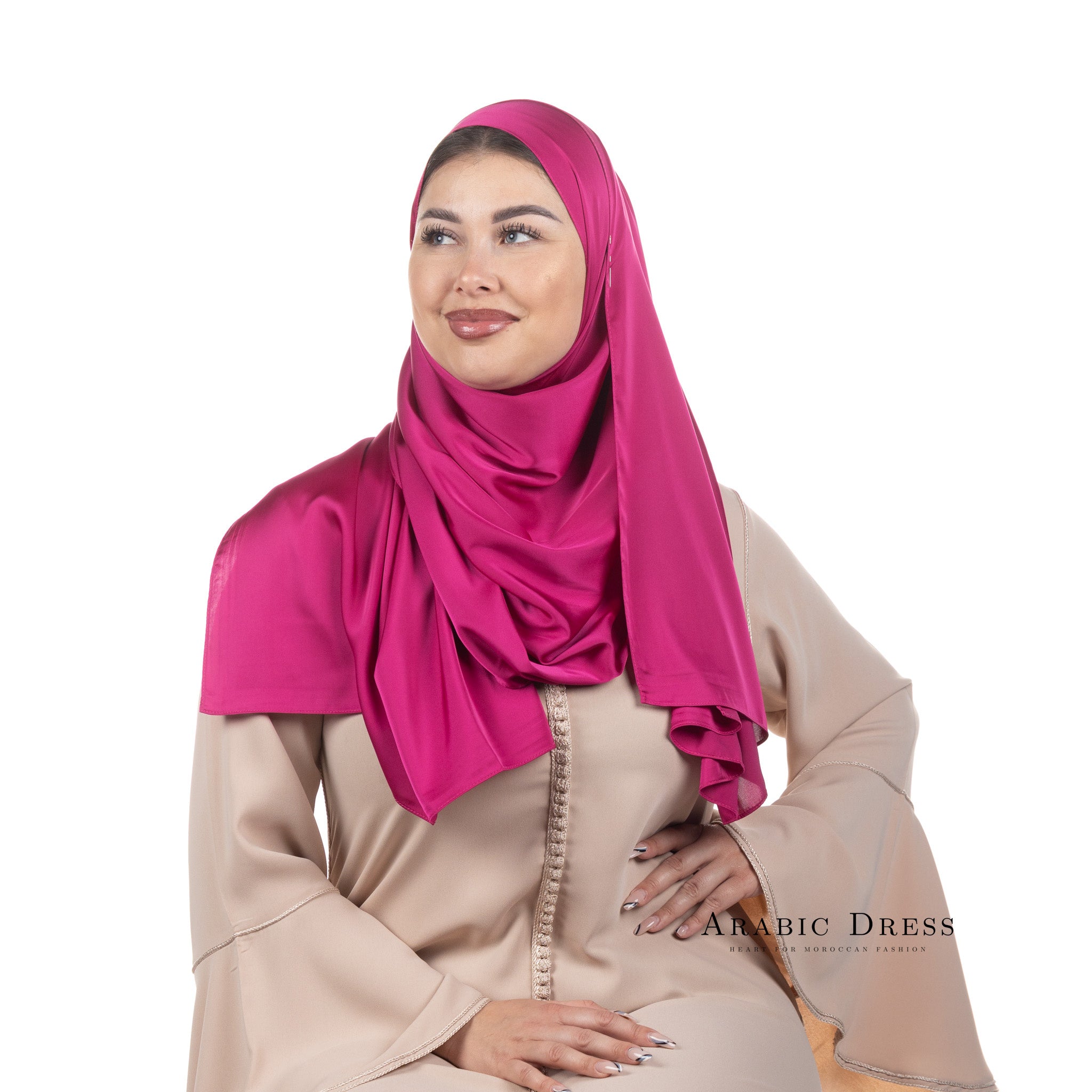 Hijab Lussi Satin Magenta