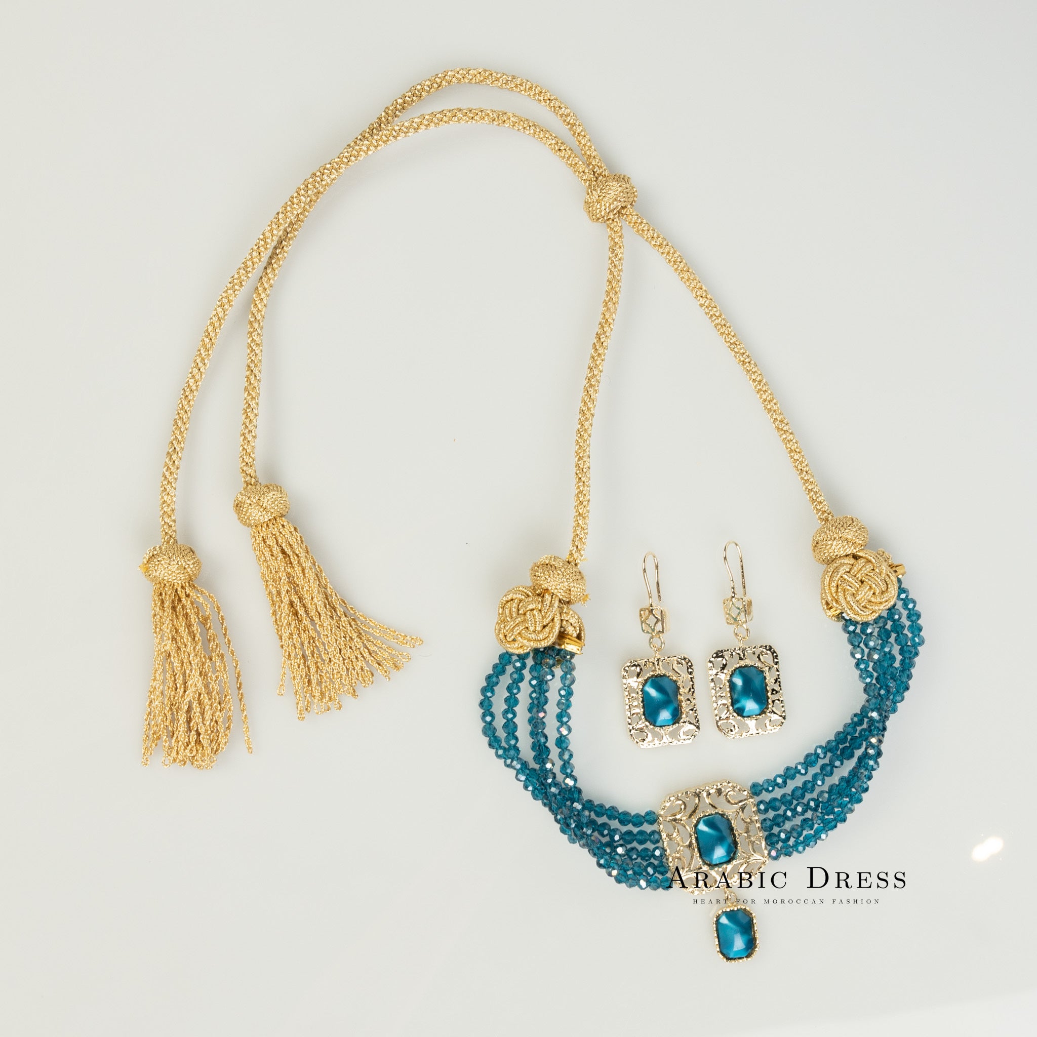 Blue Nifa necklace set