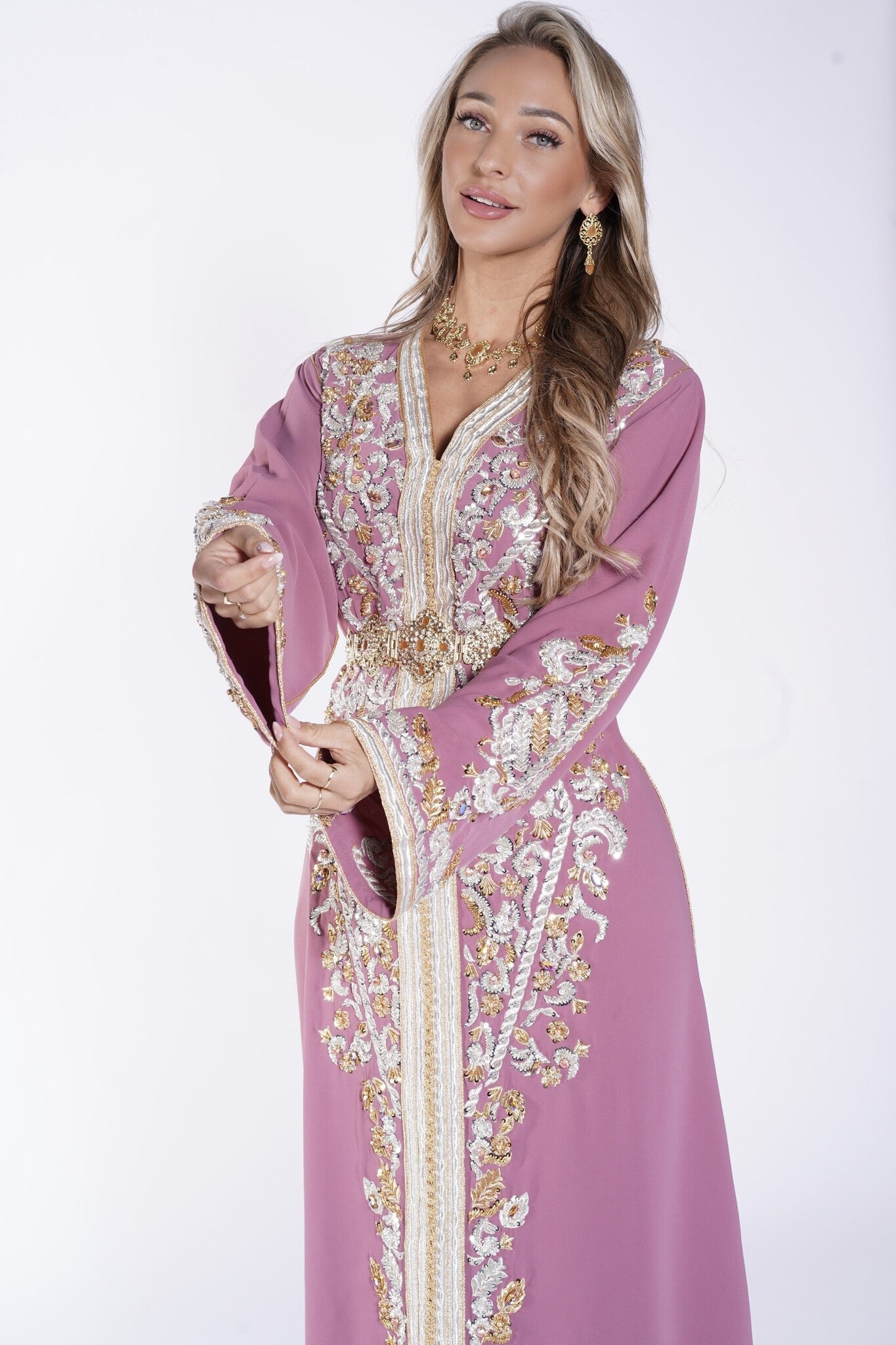 Caftan Ayanna Paleviolet pink