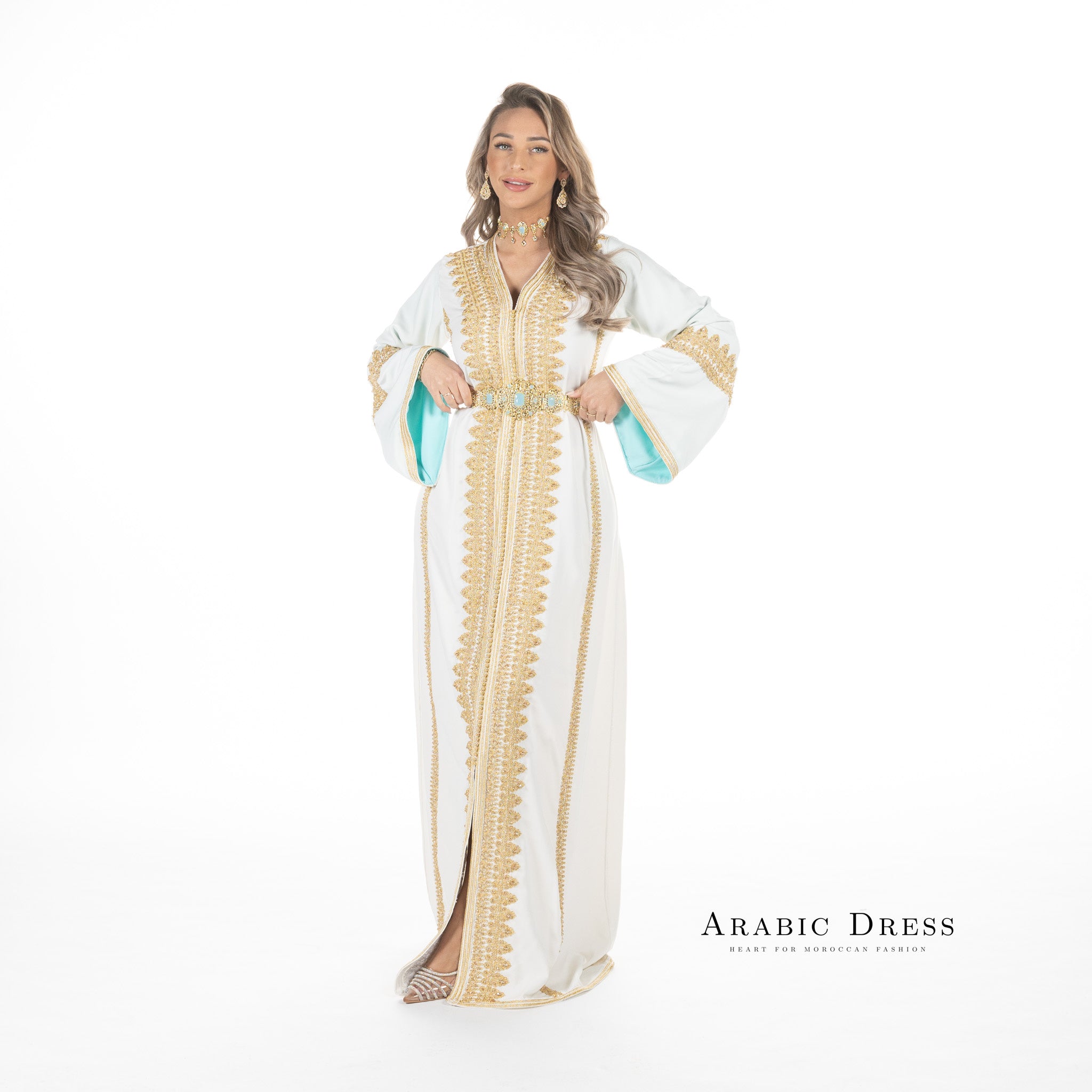 Caftan Manar  Brokenwhite