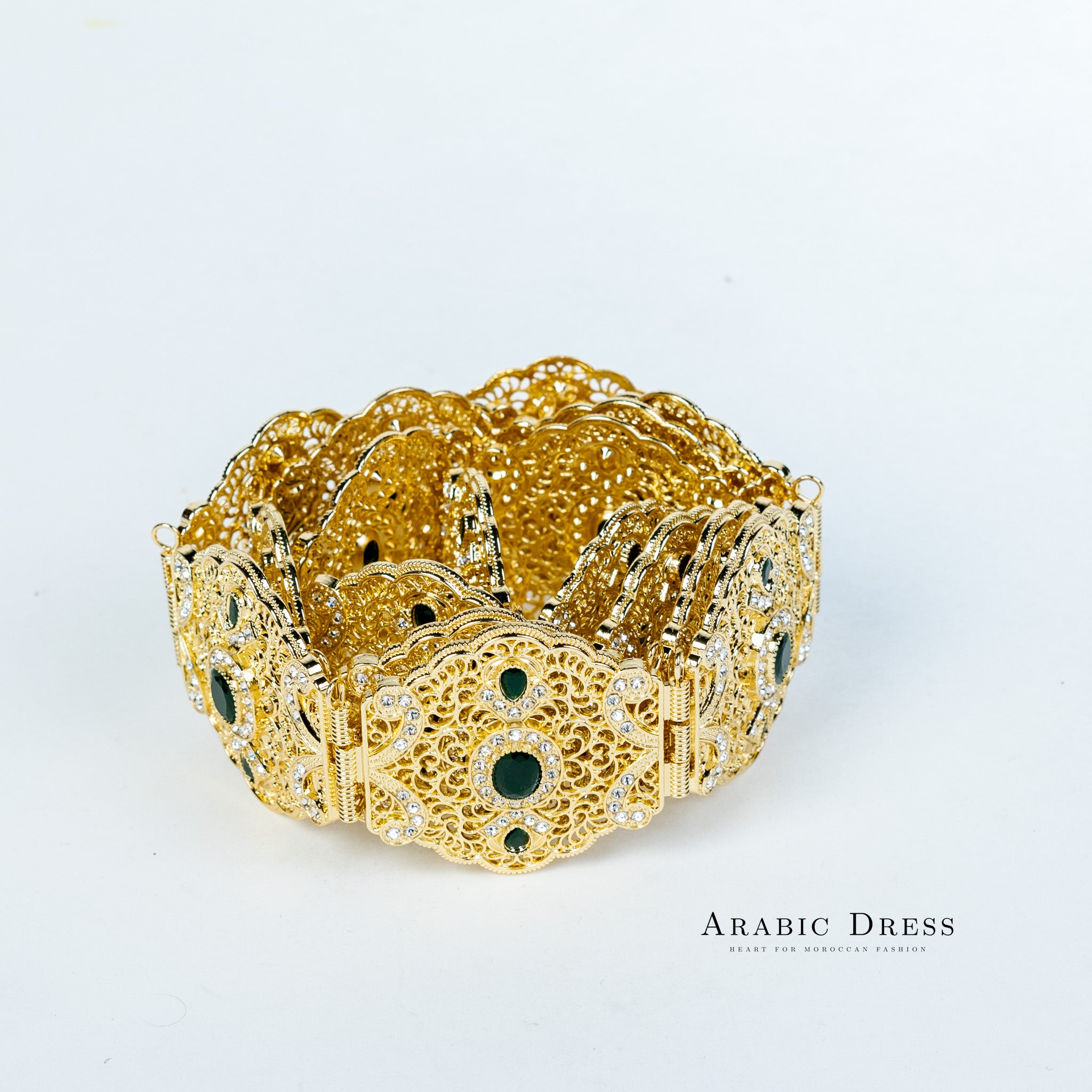 Ahri Gold/Darkgreen Belt