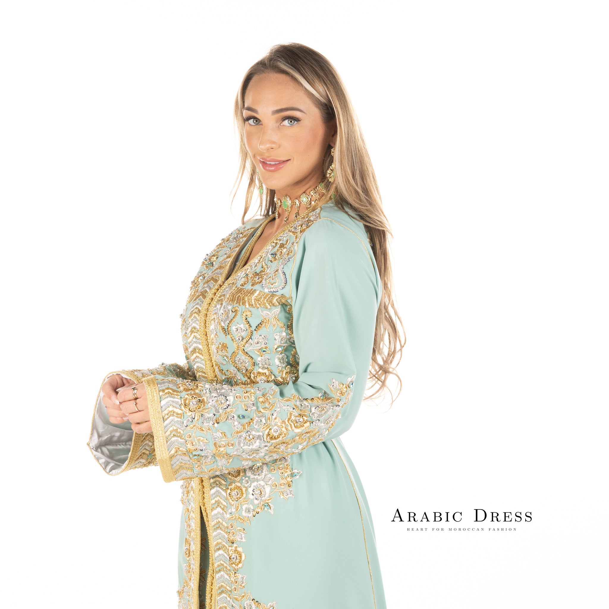 Caftan Nisa Turquiose