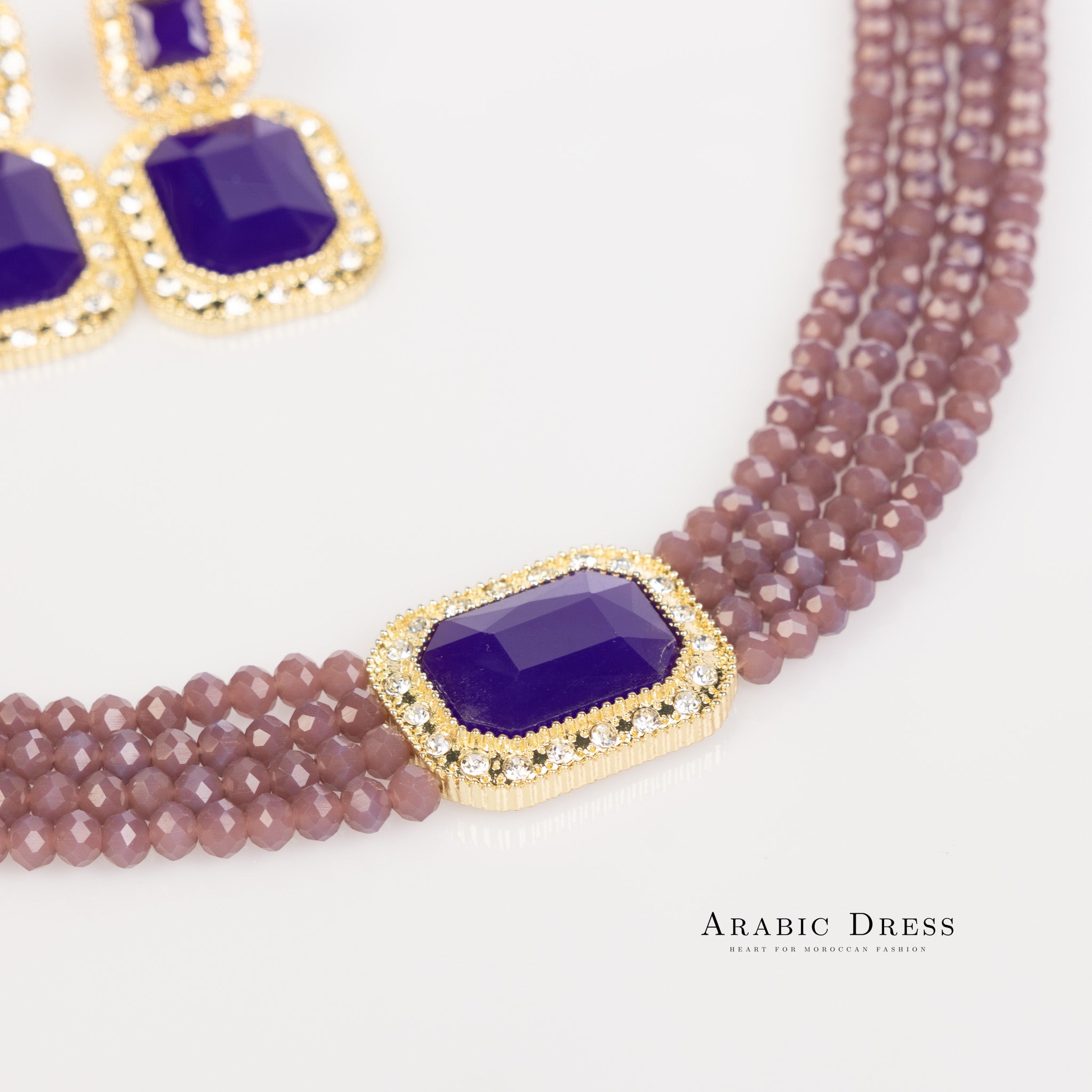 Purple Mi-So Necklace set
