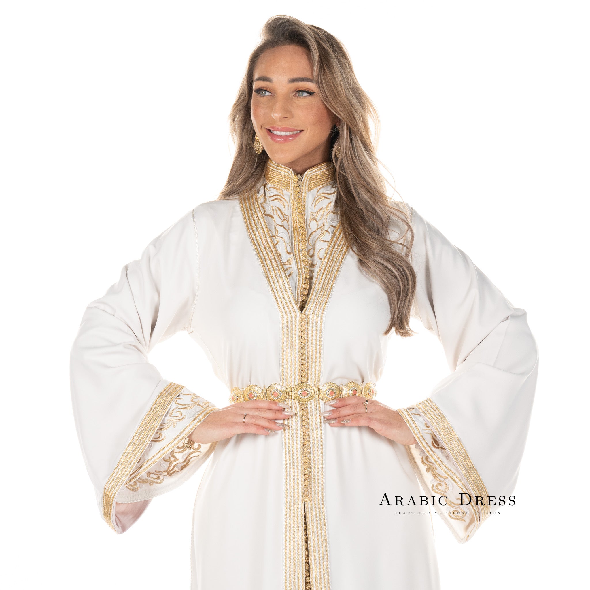 Caftan Nihad Brokenwhite