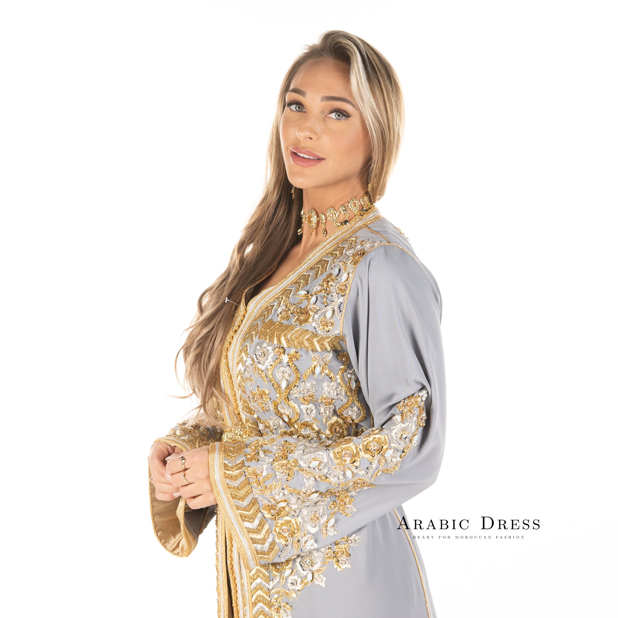 Caftan Nisa Gray