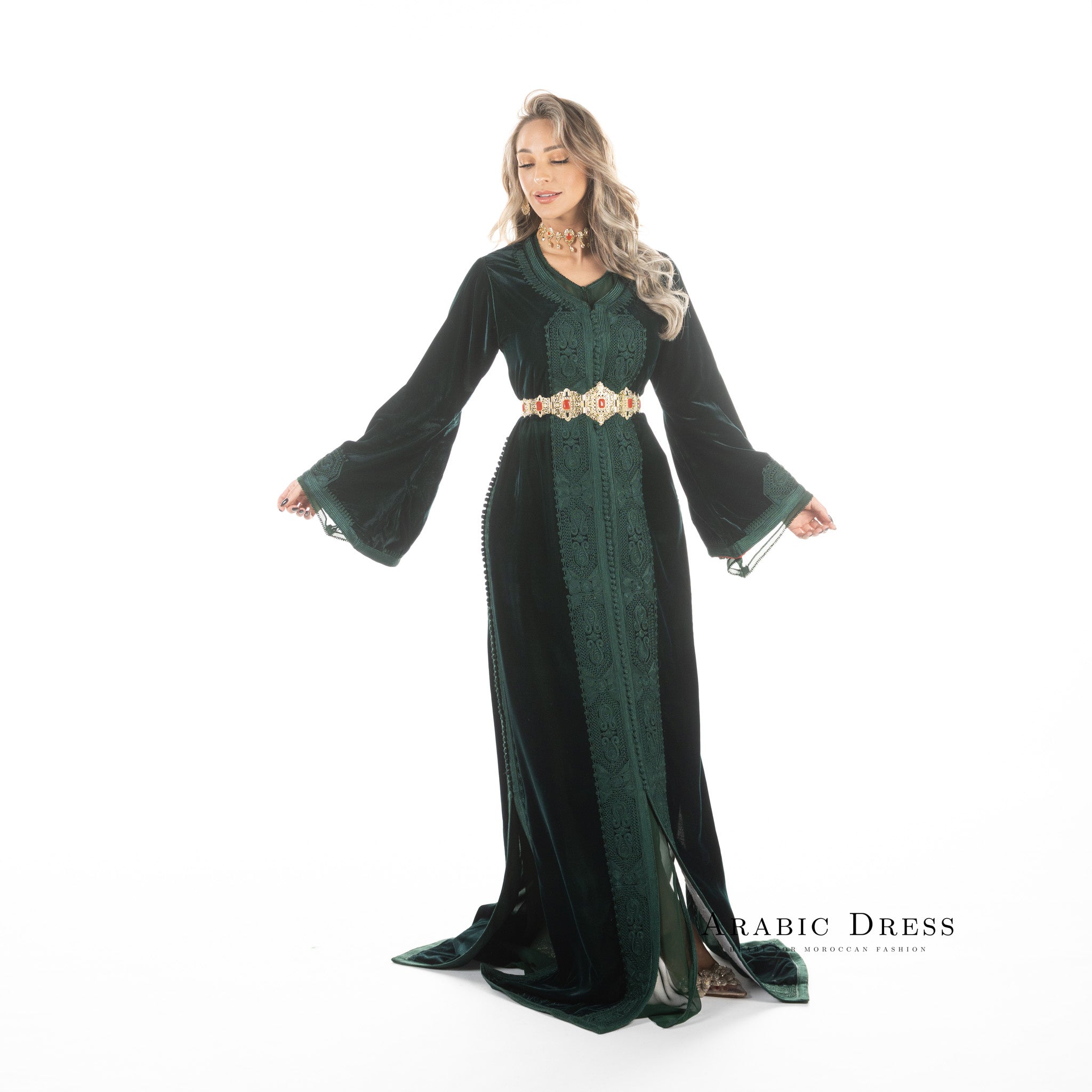 Caftan  Lina Darkgreen