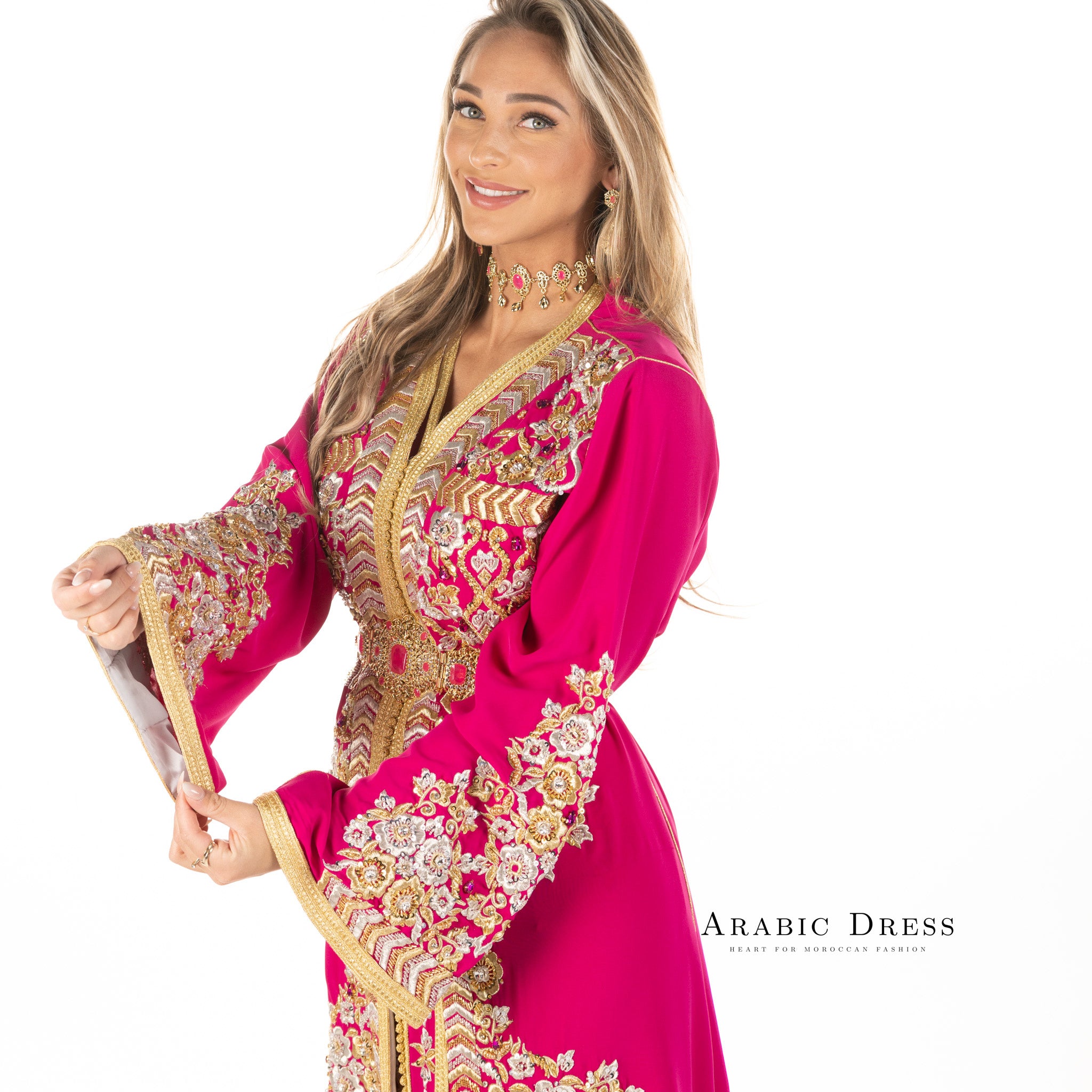 Caftan Nisa Fuchsia