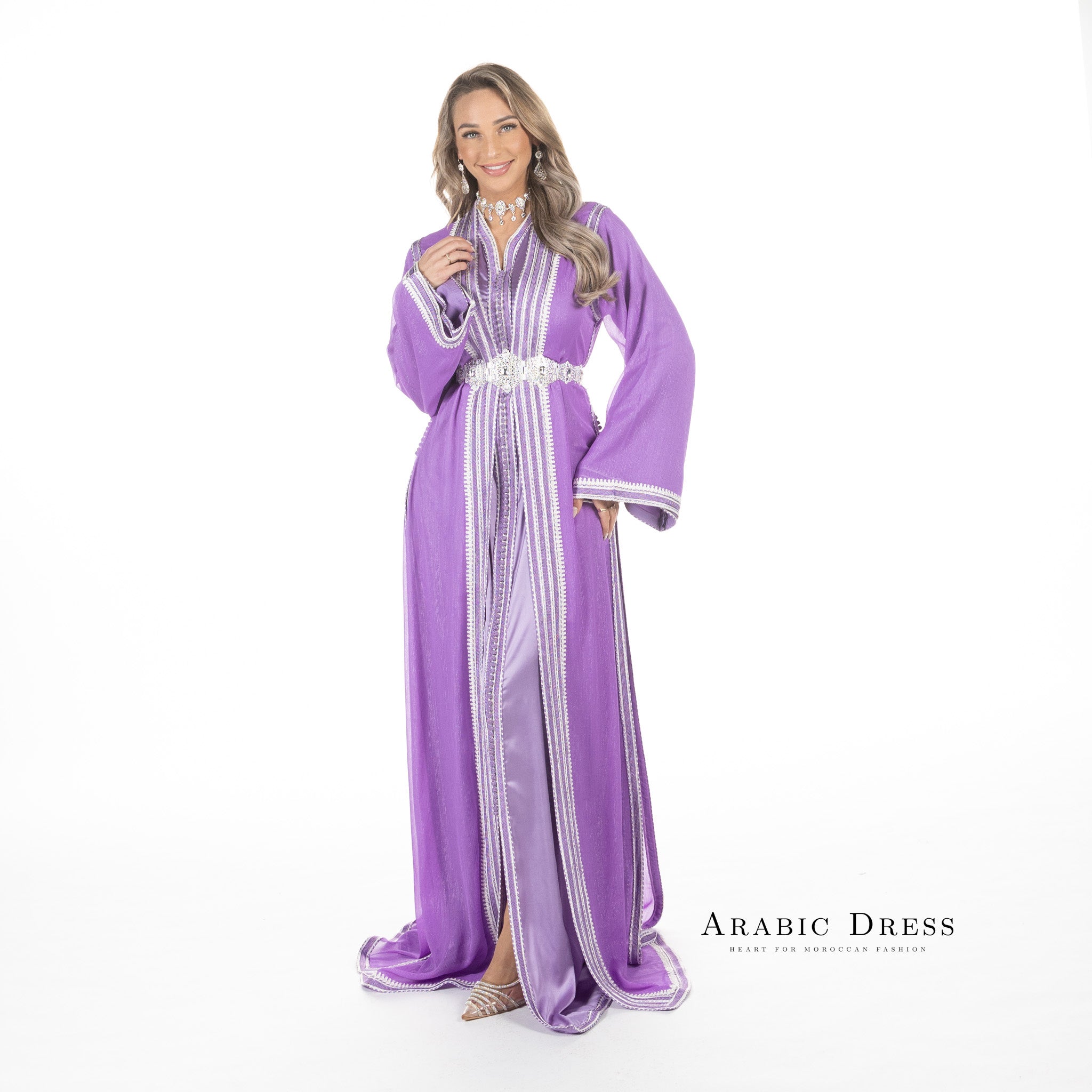 Caftan Hiba Thistle