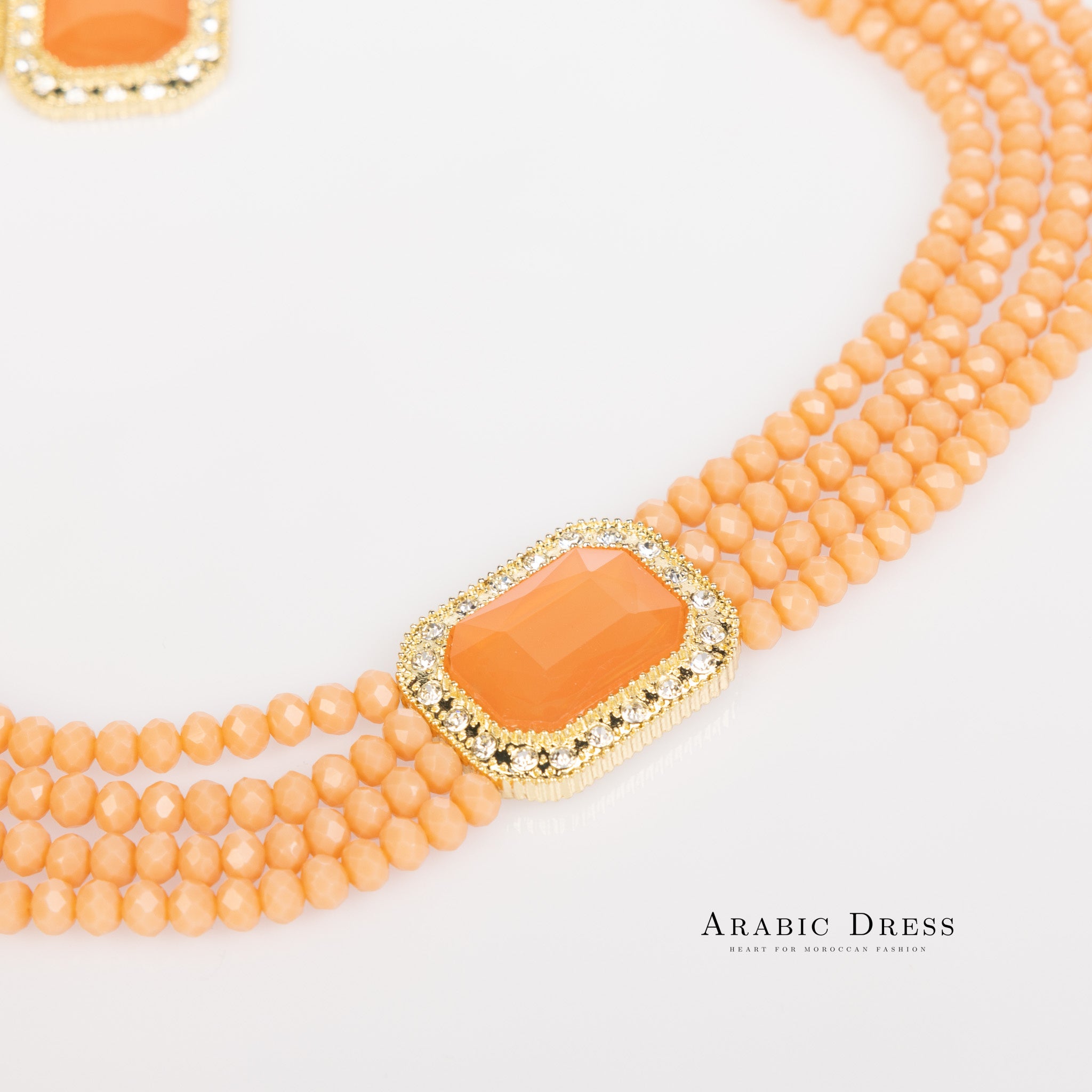 Salmon Mi-So Necklace set