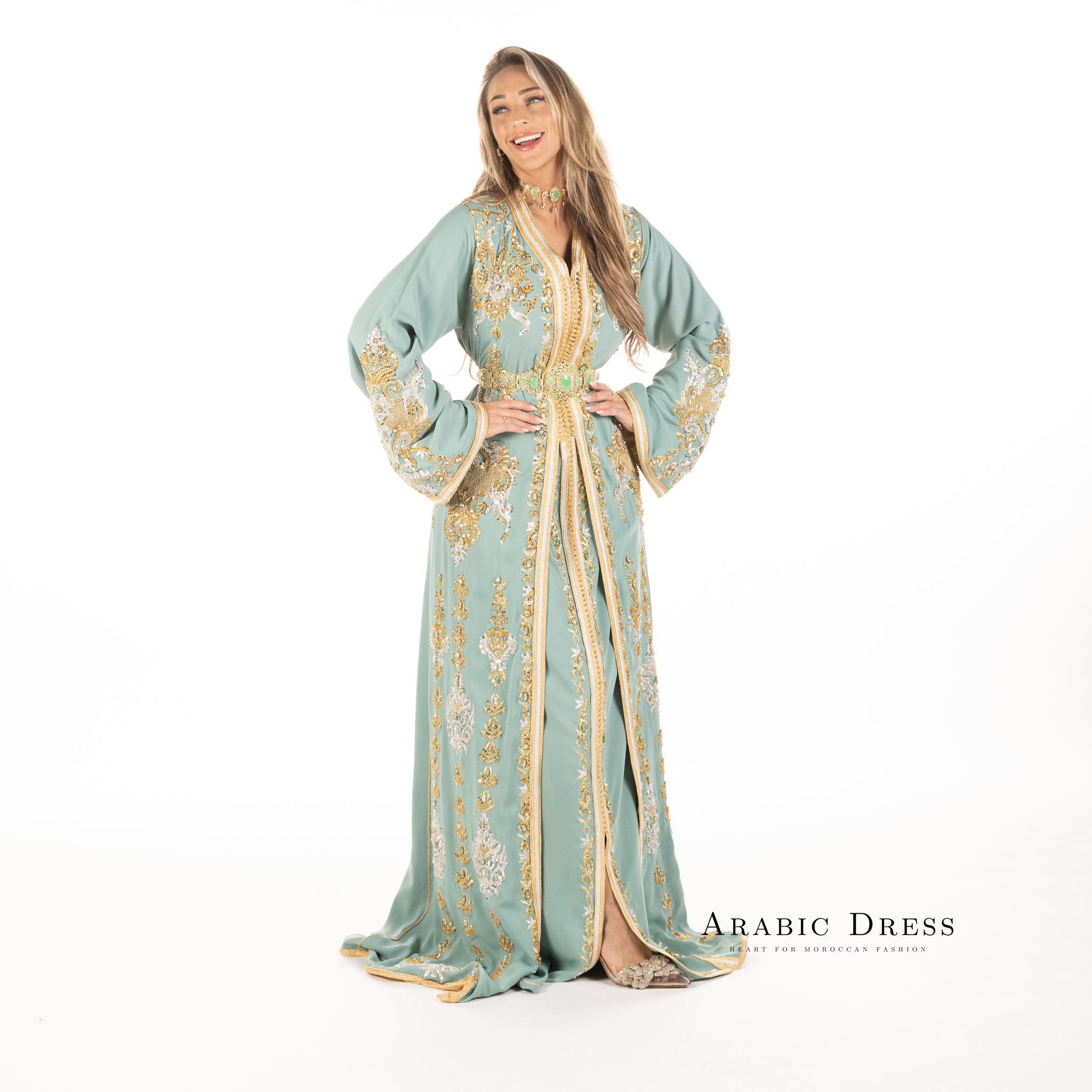 Caftan Louiza Turquiose