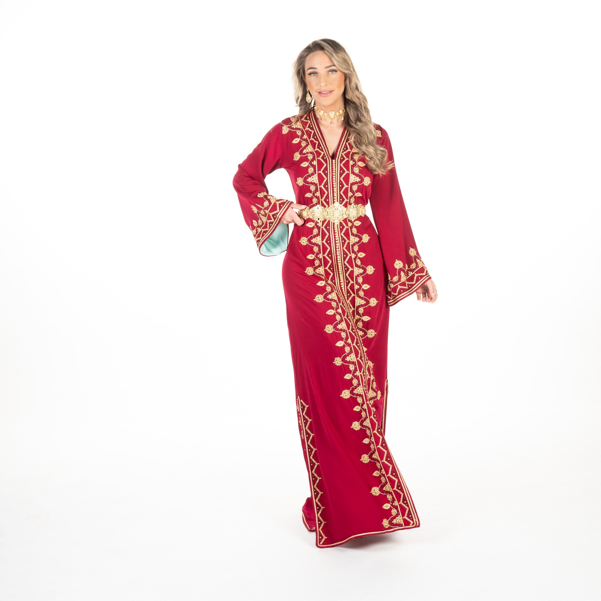 Caftan Sarina Pomegrante