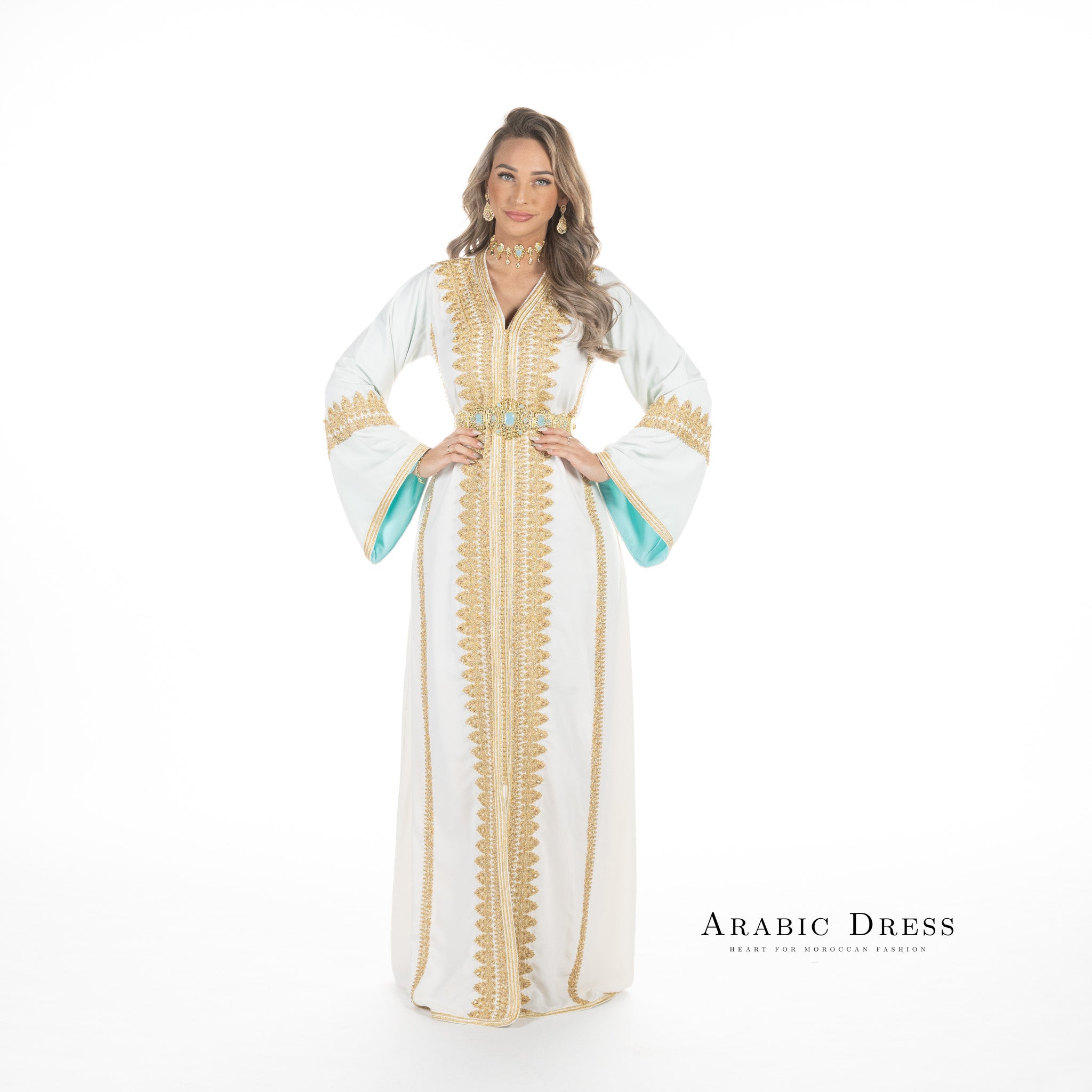Caftan Manar  Brokenwhite