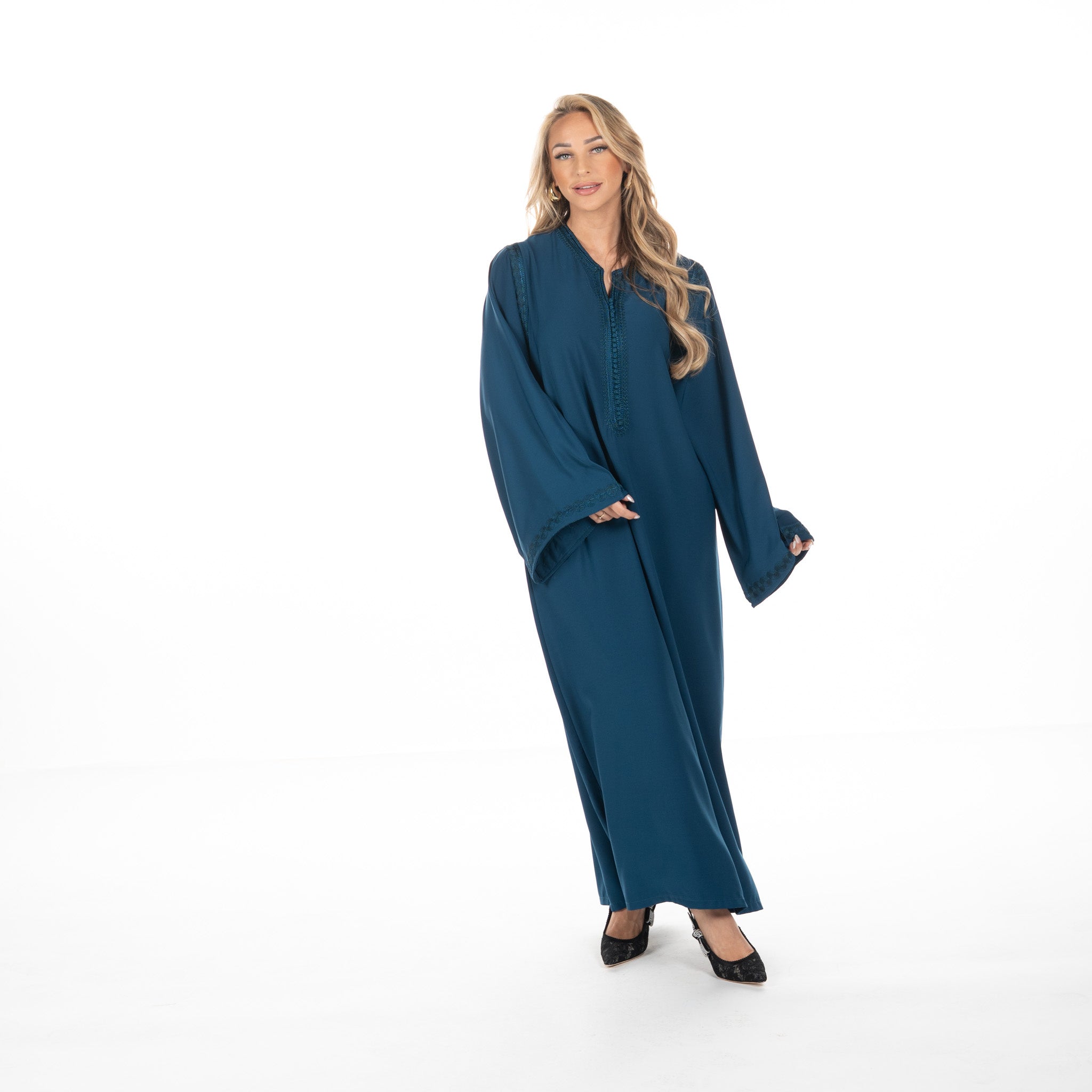Caftan Safiya Blue Petrol