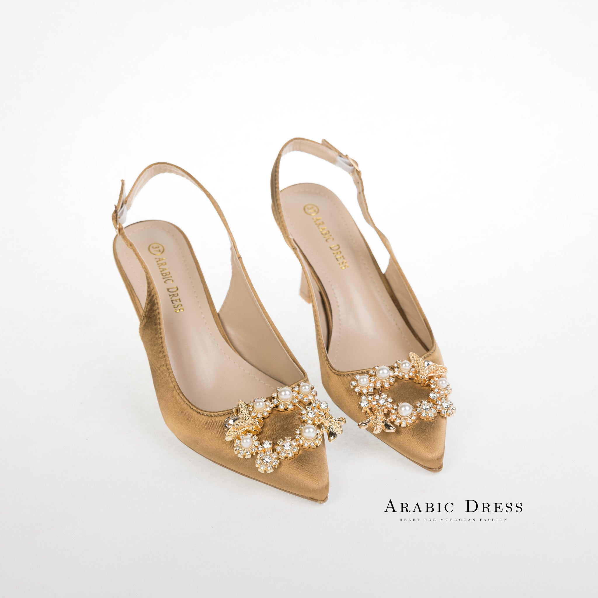 Neyla Heels Dark Khaki