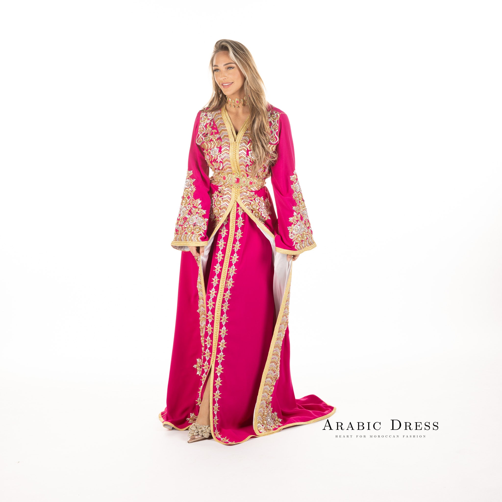 Caftan Nisa Fuchsia