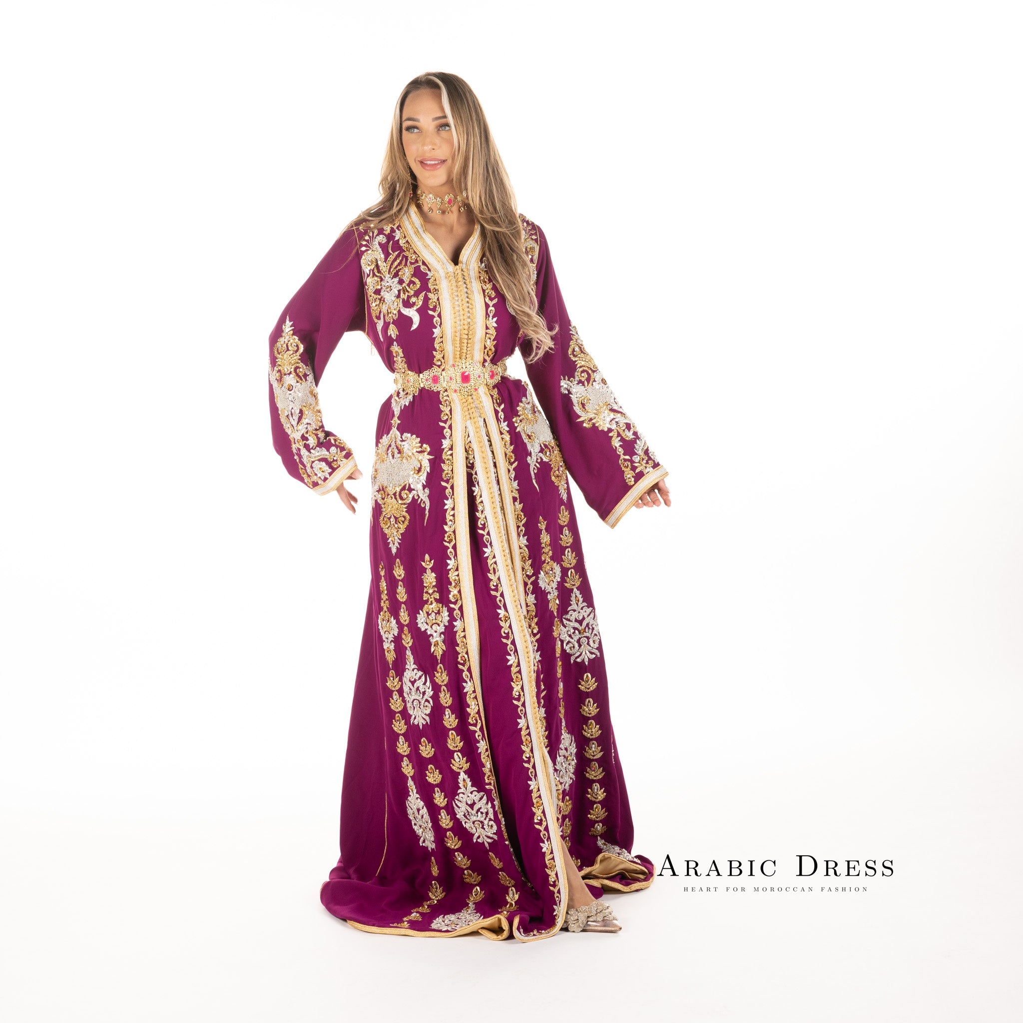 Caftan Louiza Magenta