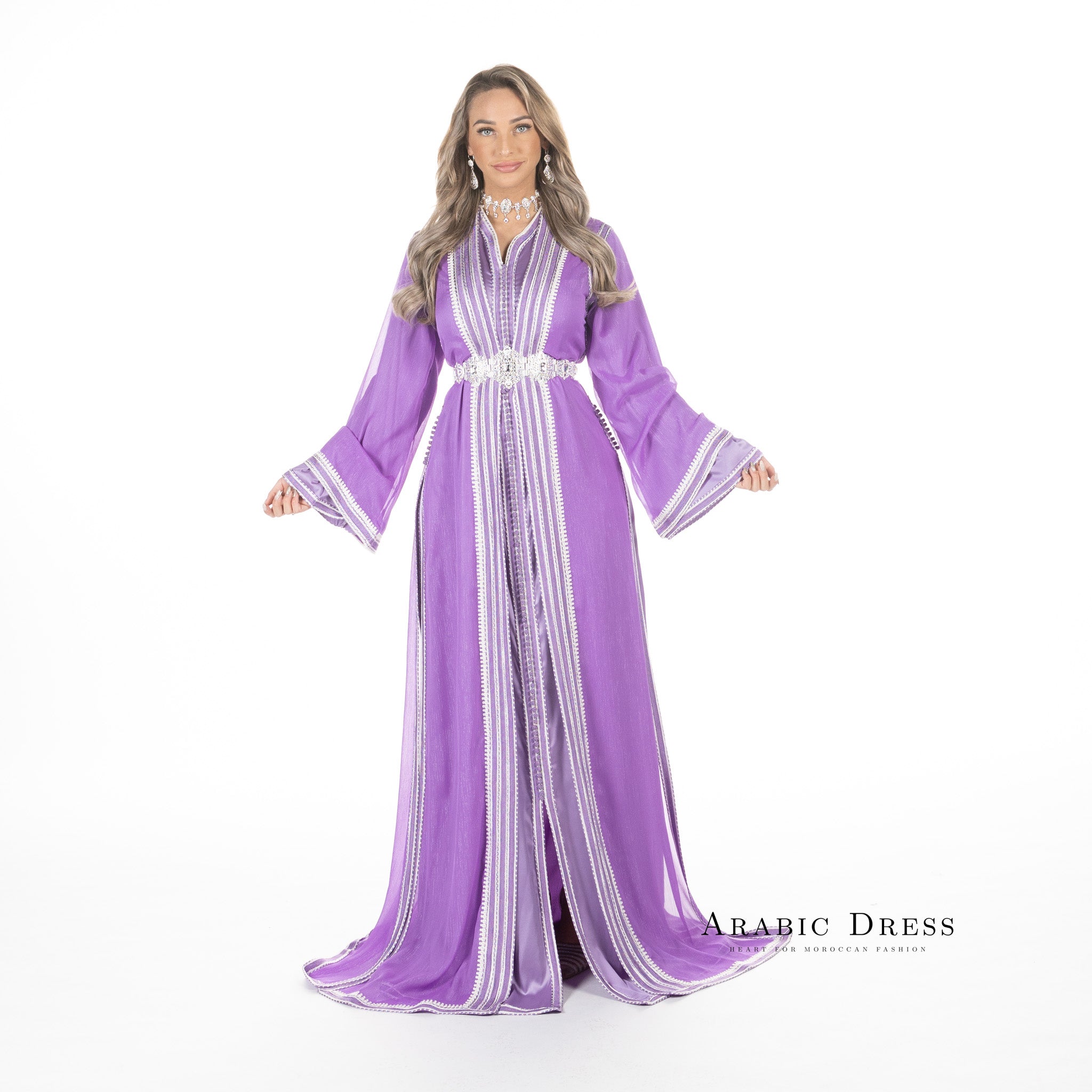 Caftan Hiba Thistle